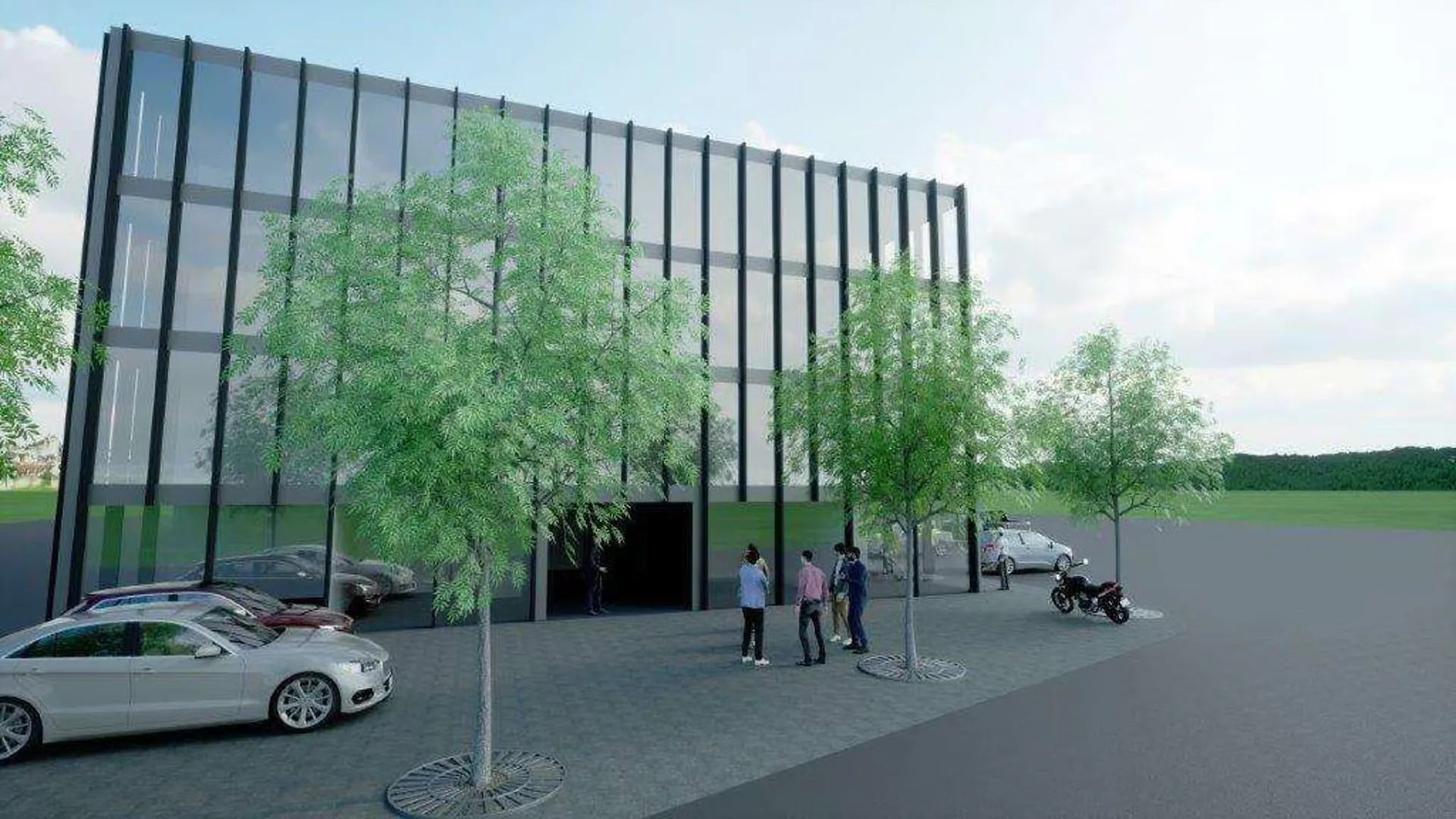 LUGANO BARBENGO: MODERNES BÜRO MIT PARKPLÄTZEN
