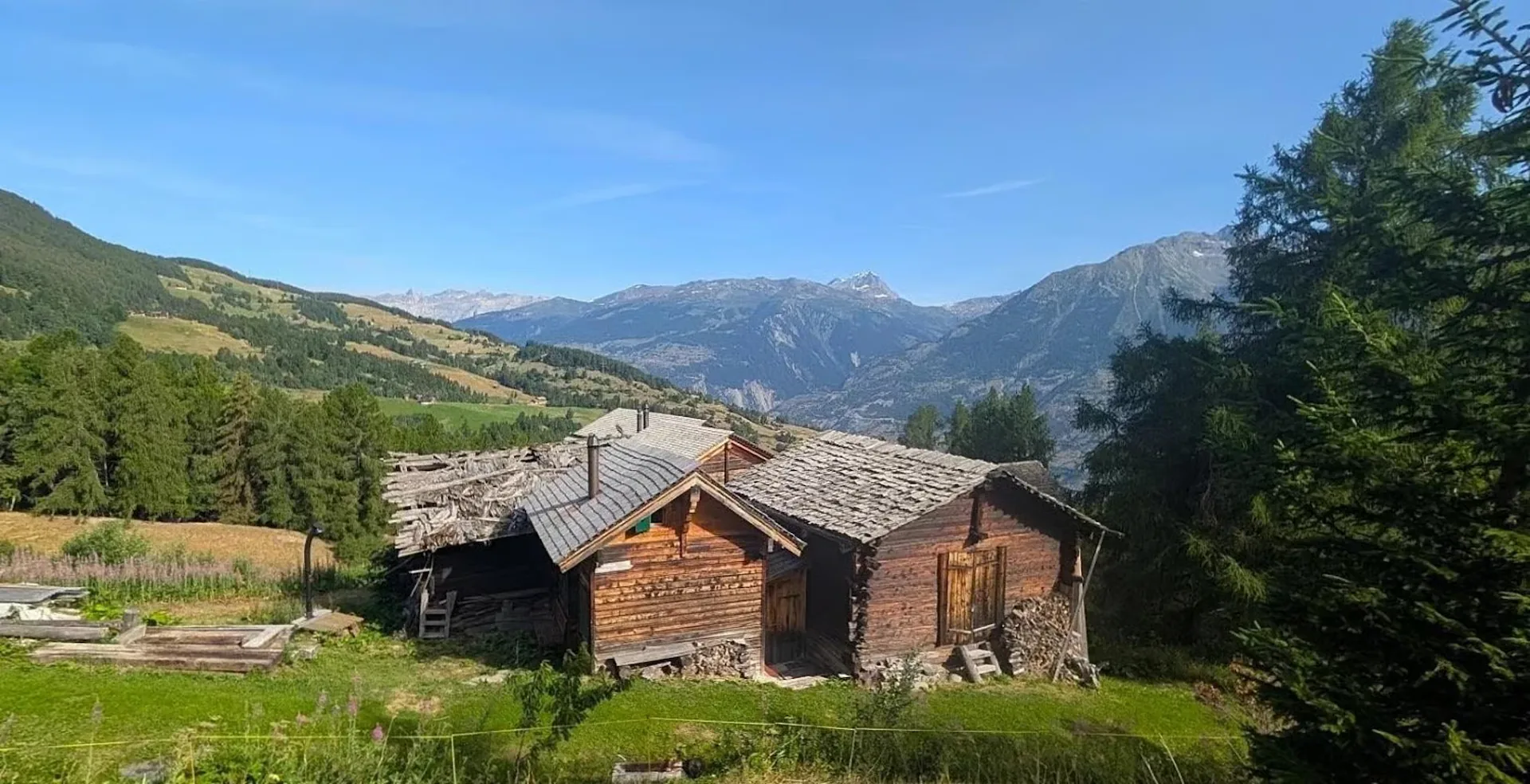Behagliches Maiensäss bei der Brandalp in Unterbäch