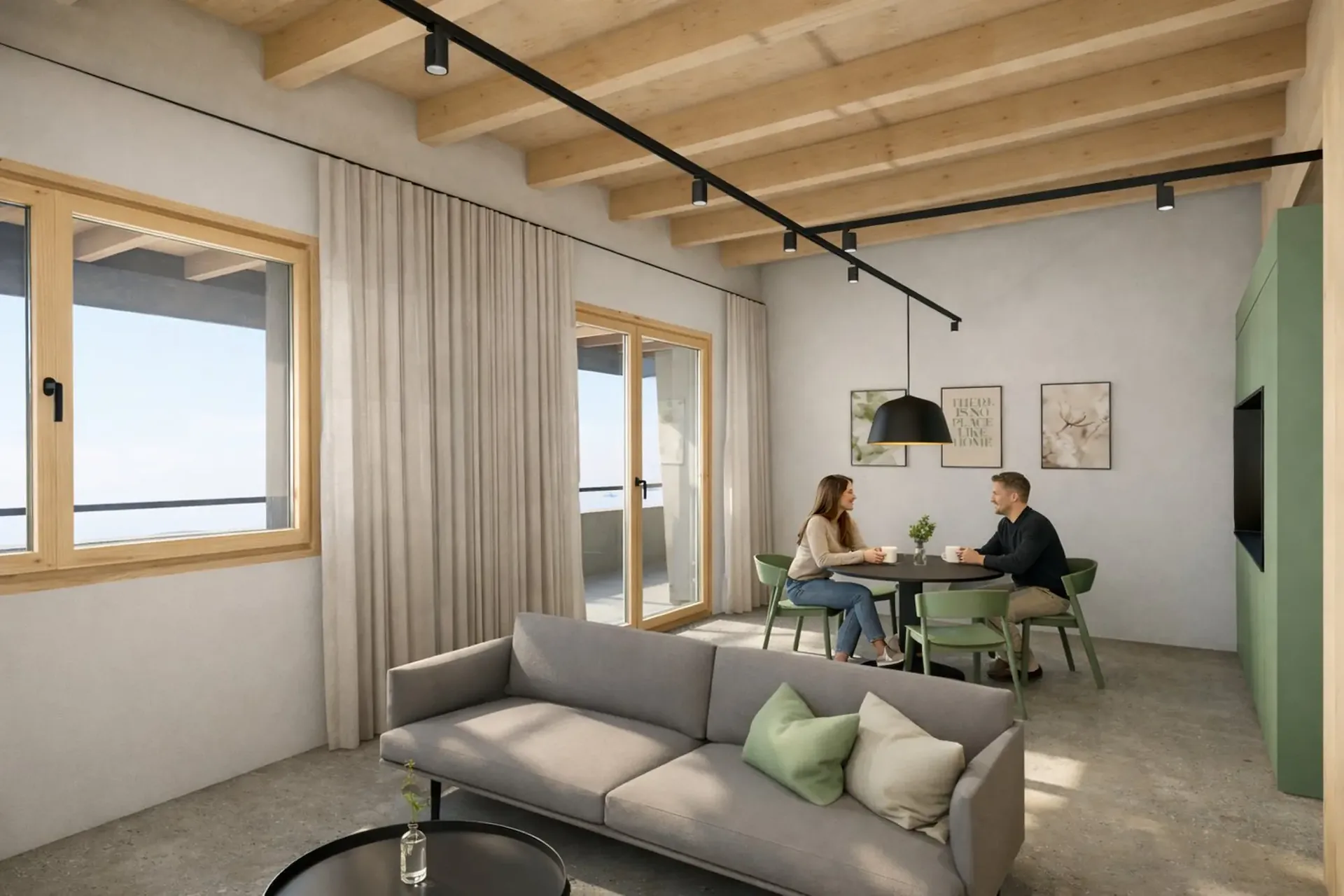 ERSTVERMIETUNG - Möbliertes 2.5-Zimmer "Serviced Apartment" mit Balkon in Visp