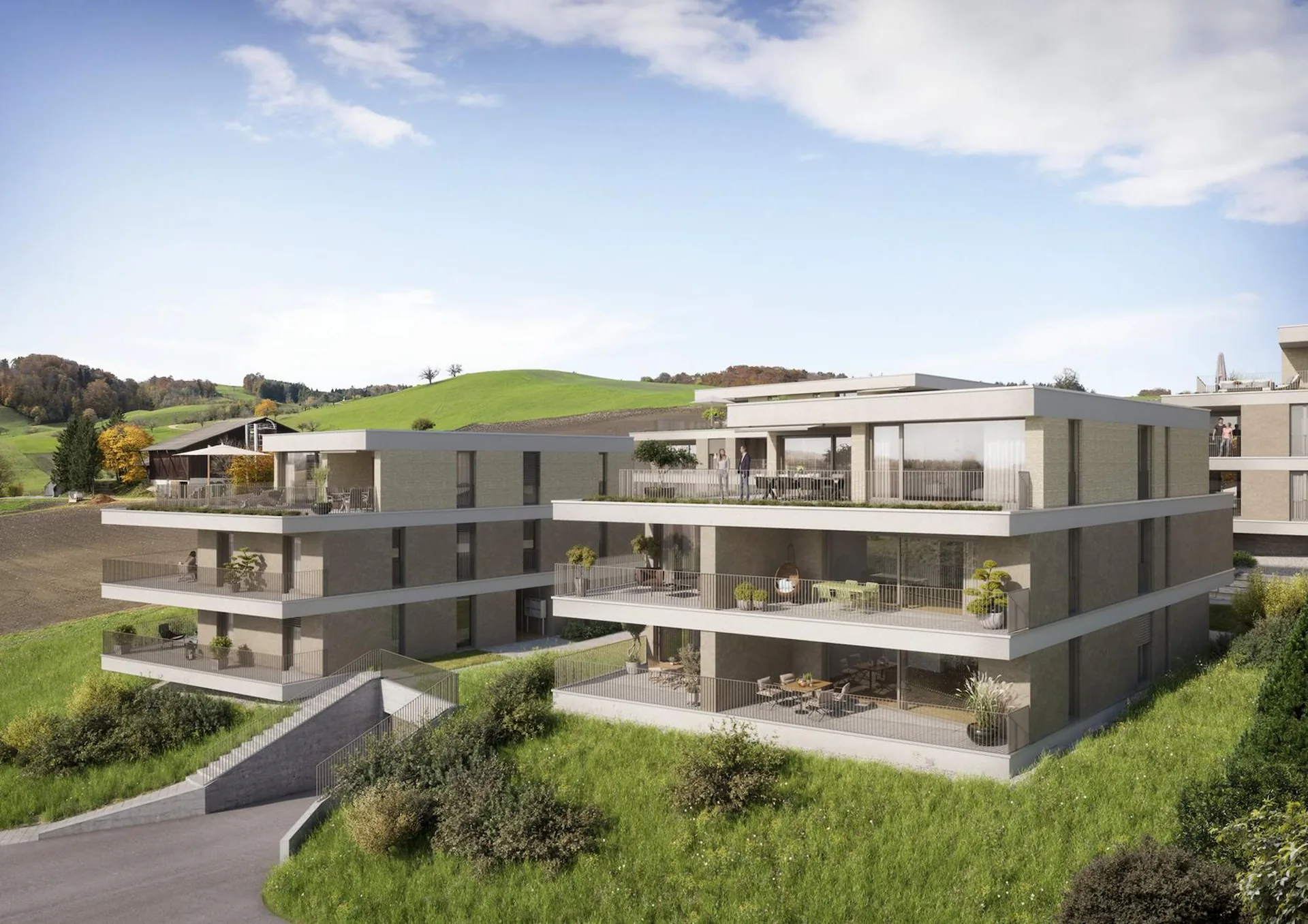 VIVRE AVEC UNE VUE : Nouvel appartement en attique de 3,5 pièces