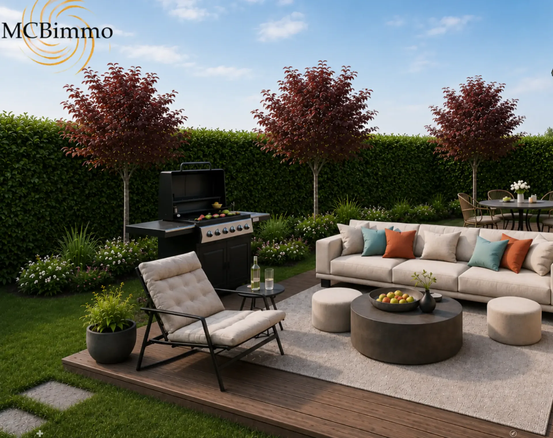 MCBimmo präsentiert eine schöne 4.5-Zimmer-Neuwohnung mit Terrasse und Rasenfläche