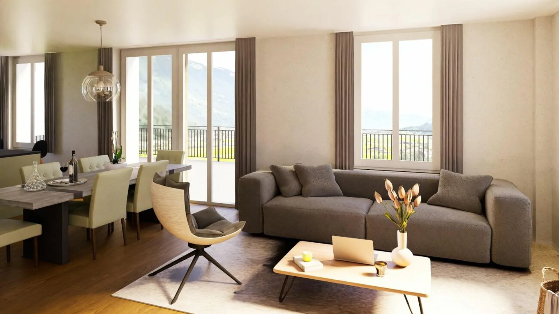 Newbuild 3 Bedroom Apartment No. 14 in the Schönbühl 360° Development, Wilderswil