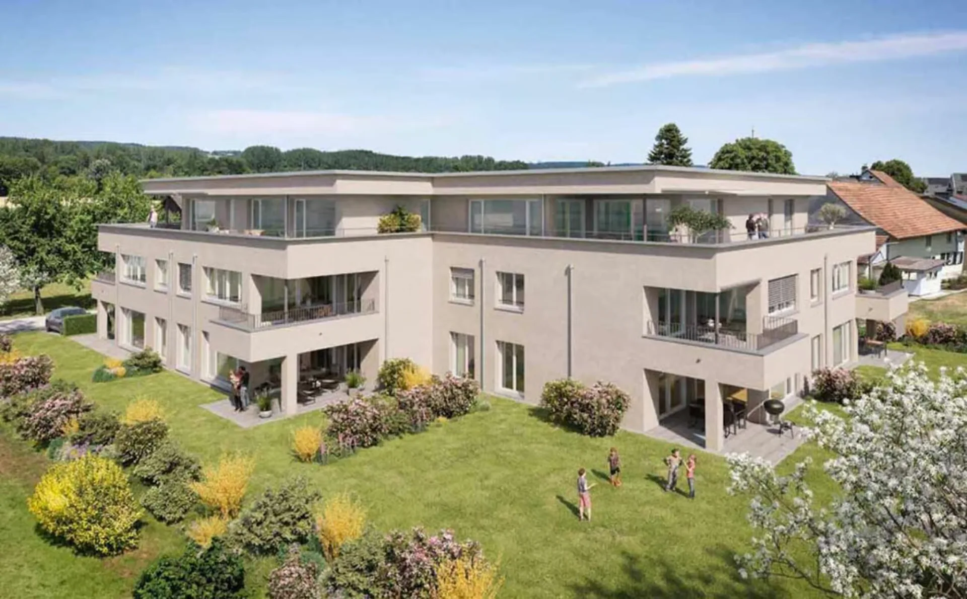 124 m² | 3,5 pièces appartement au dernier étage | Première occupation