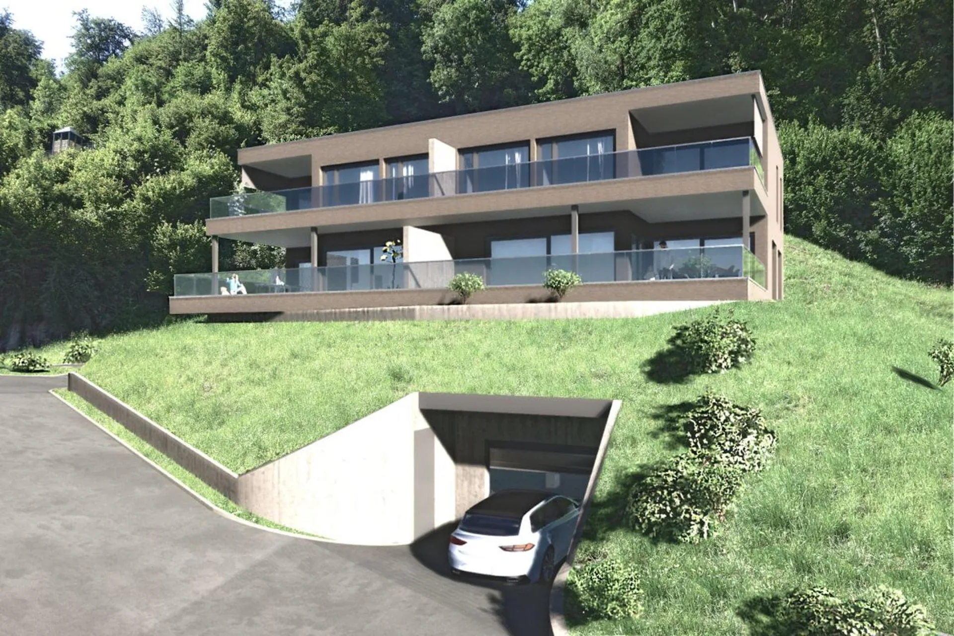Projet de construction neuve "Pilatusblick" maison mitoyenne