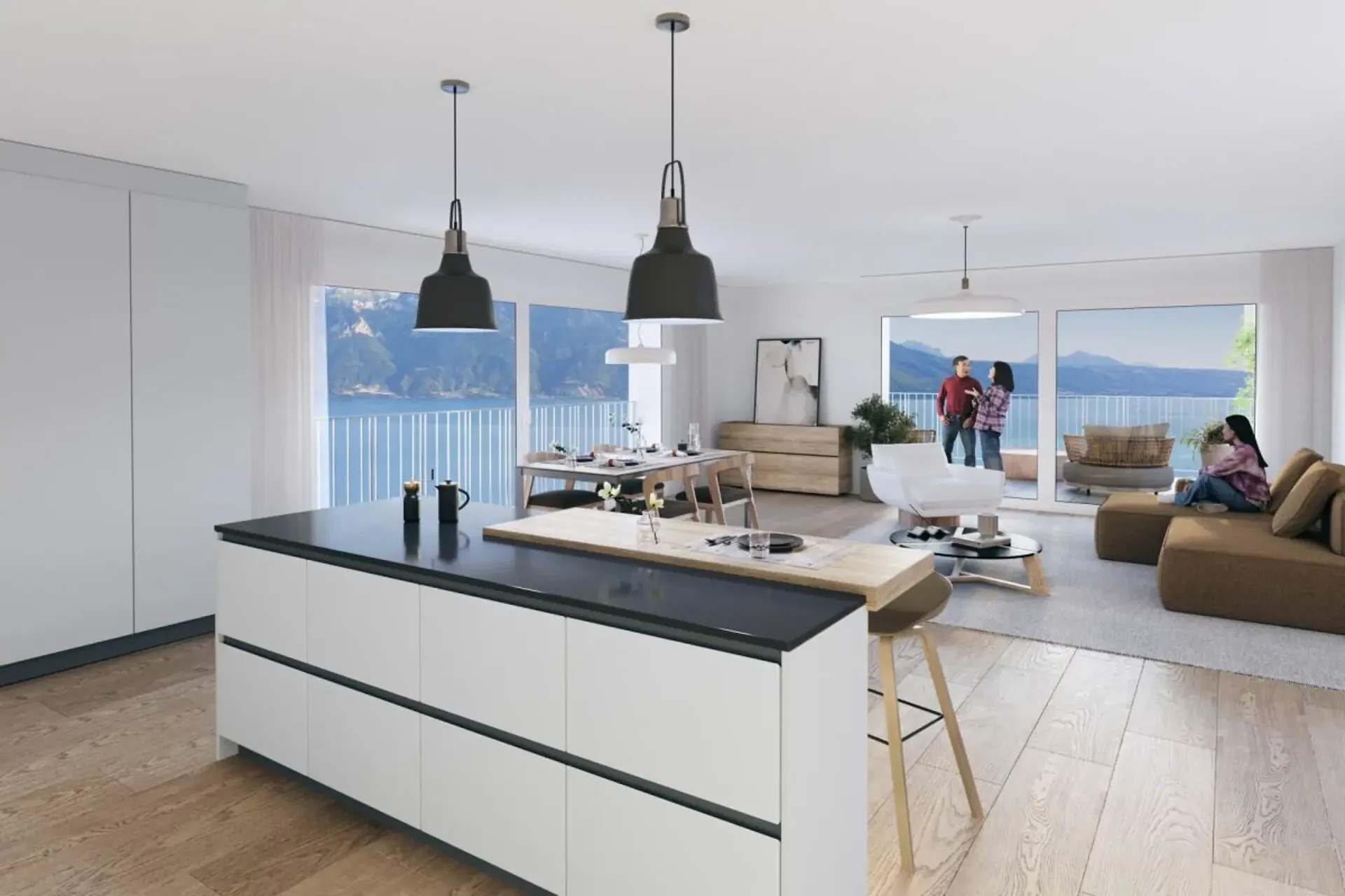 Chexbres: Prachtvolle 3,5-Zimmer-Wohnung im Herzen des Dorfes