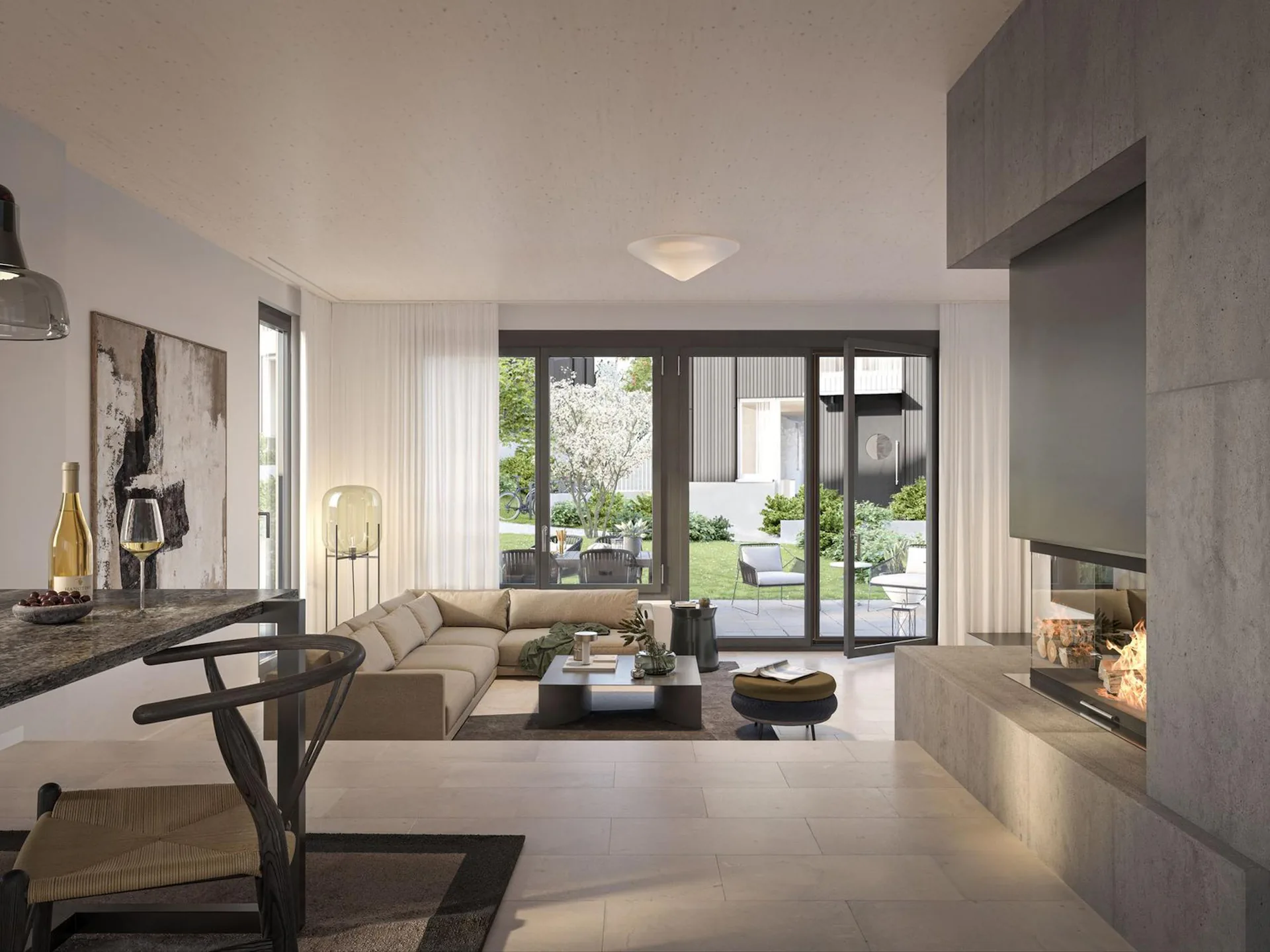 Sustainable living in a row house in Zumikon