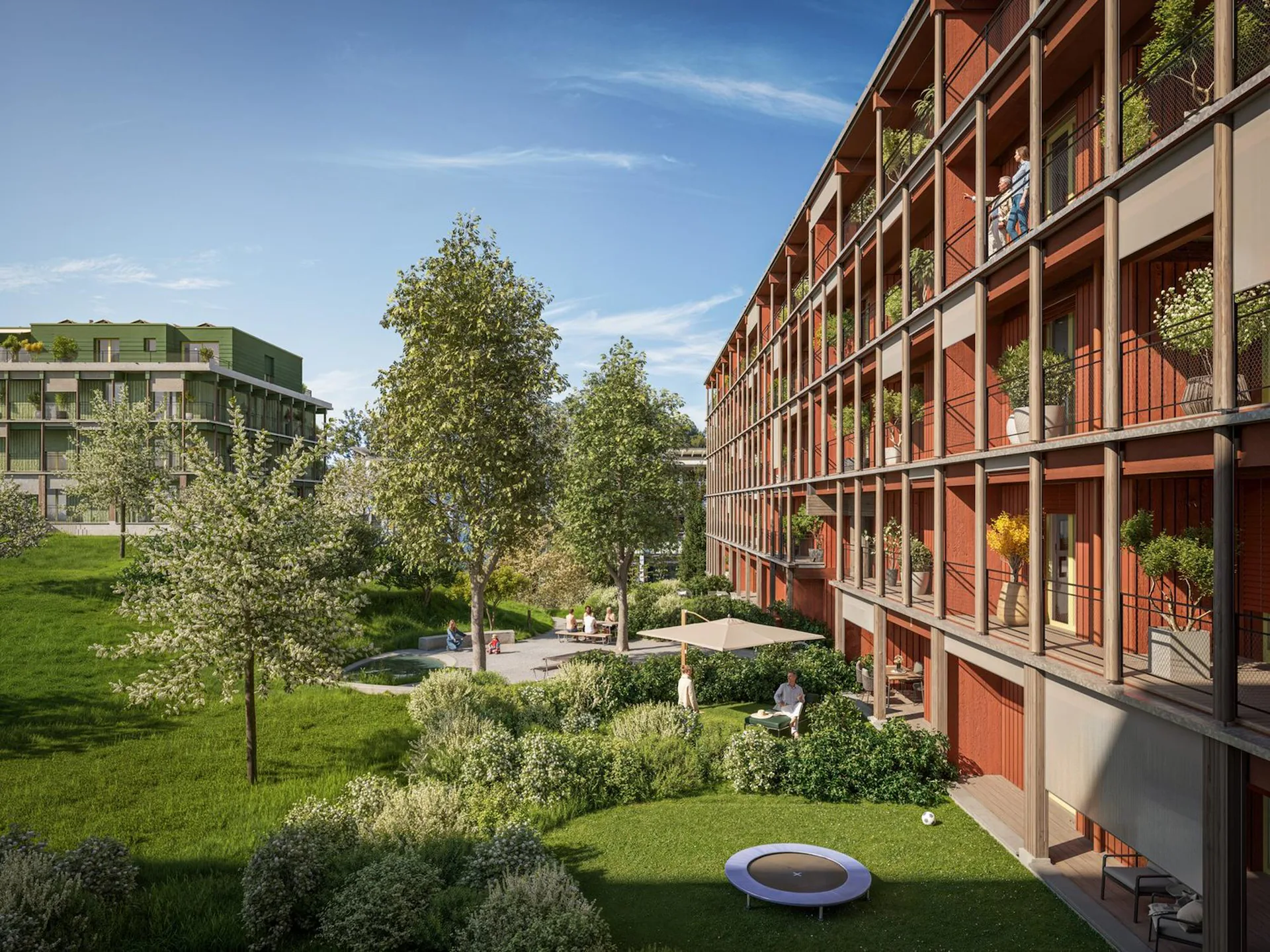 Familienfreundliche 4 ½-Zimmer-Maisonette-Wohnung mit Garten