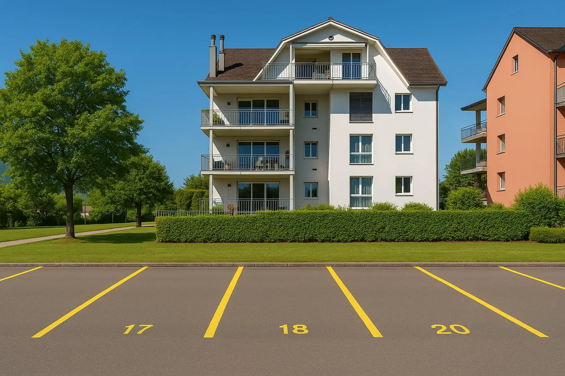 Place de parking pour voiture