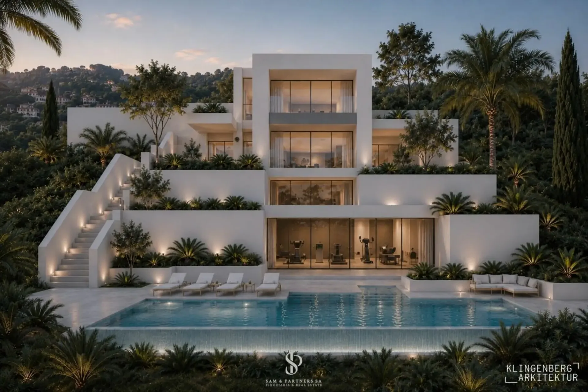 Lizenz genehmigt für eine fantastische Villa mit Seeblick
