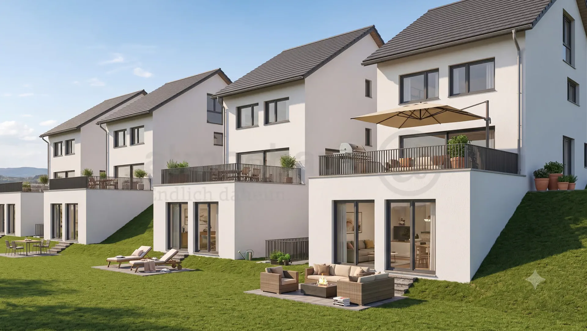 Cleverly planned - modern new build single-family home with spacious attic