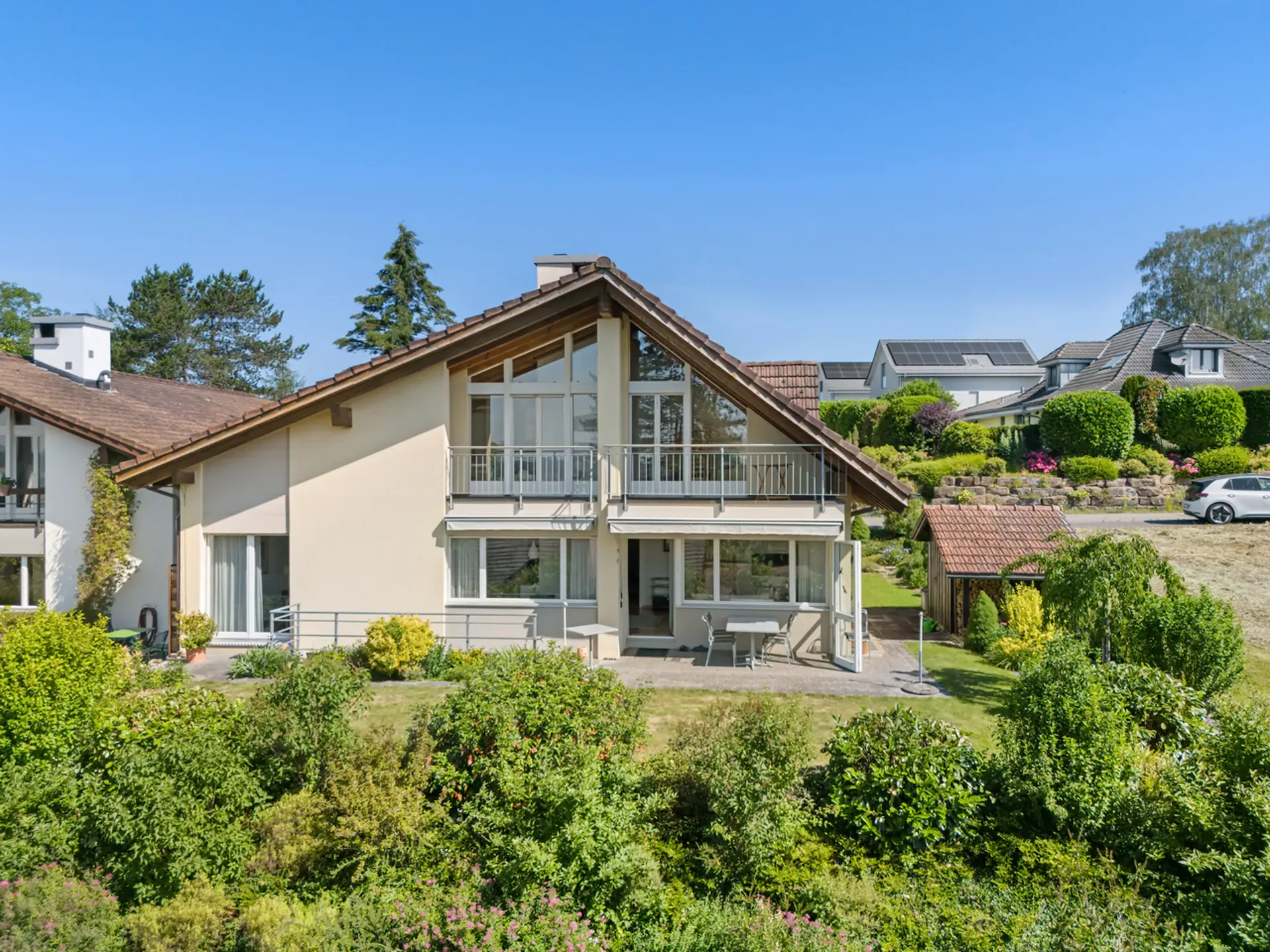 Maison de famille charmante avec vue lointaine à Dörflingen