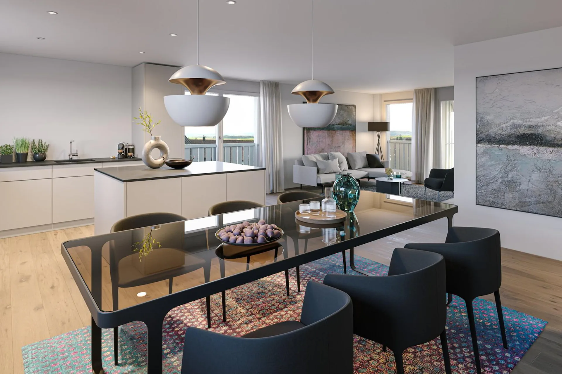 Appartement moderne 2.5 pièces dans un immeuble neuf à Dörflingen
