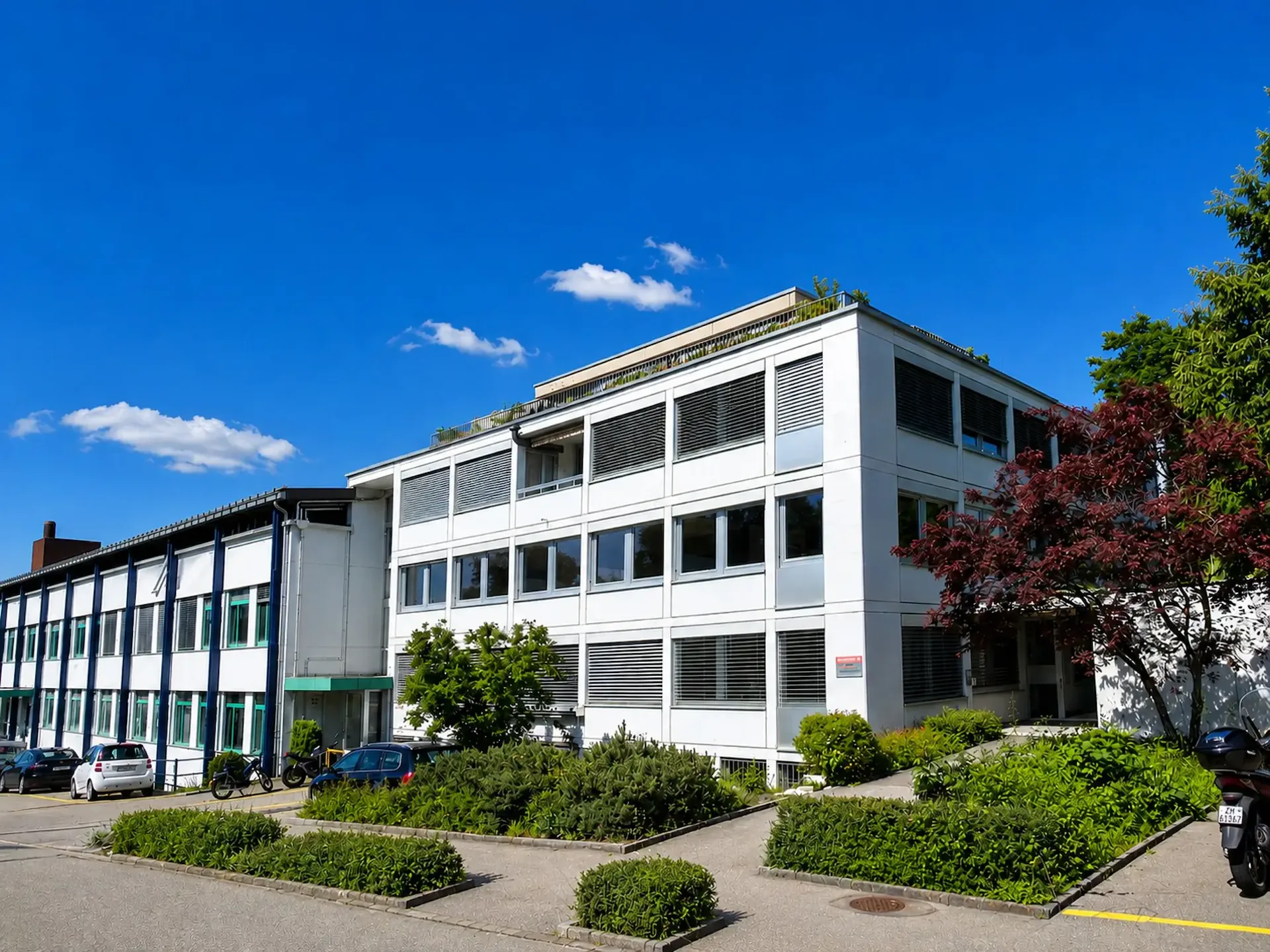 Ausgebaute und unterteilte Büroräume