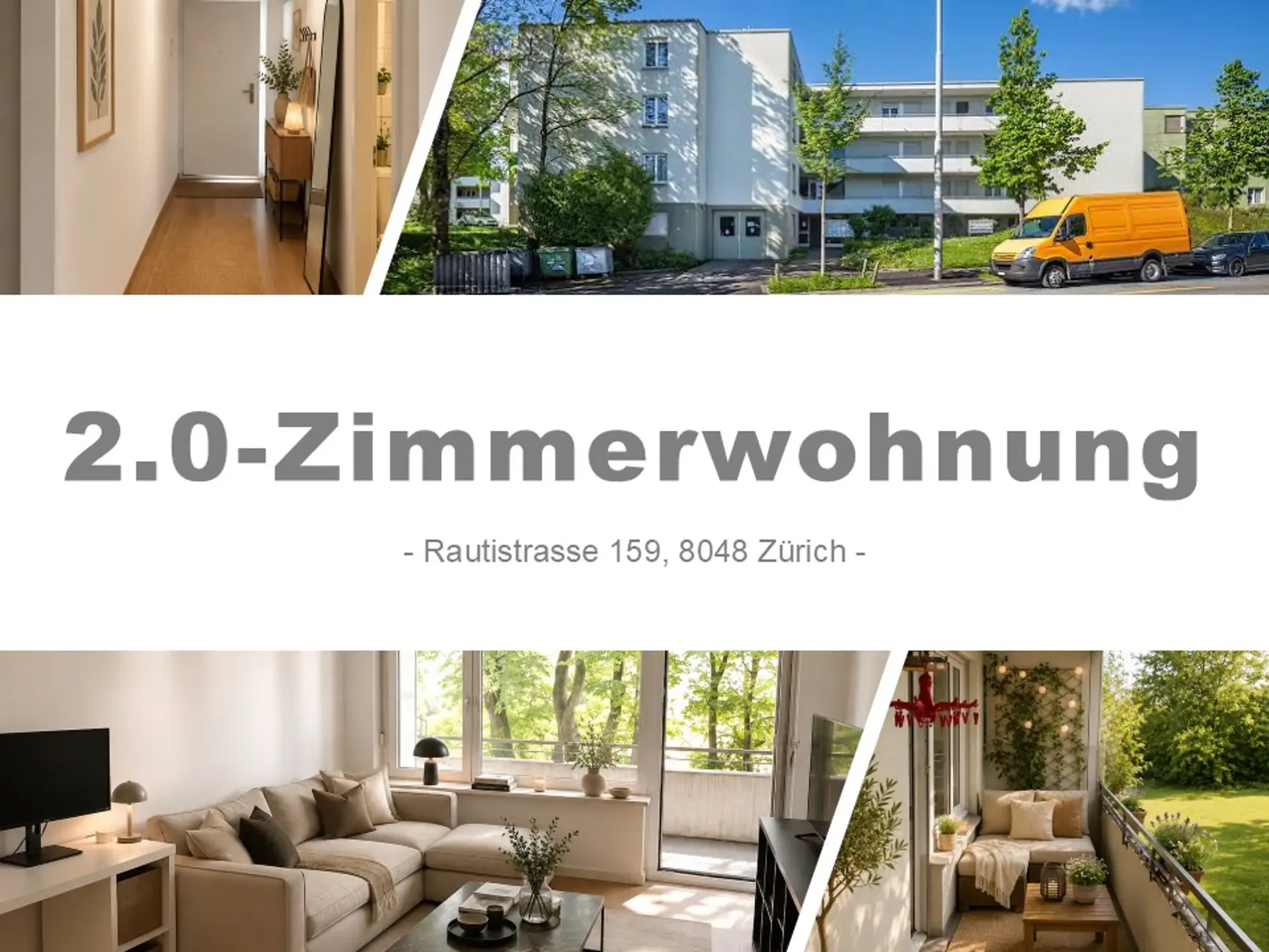 Appartamento accogliente di 2 camere con balcone a Zürich-Altstetten