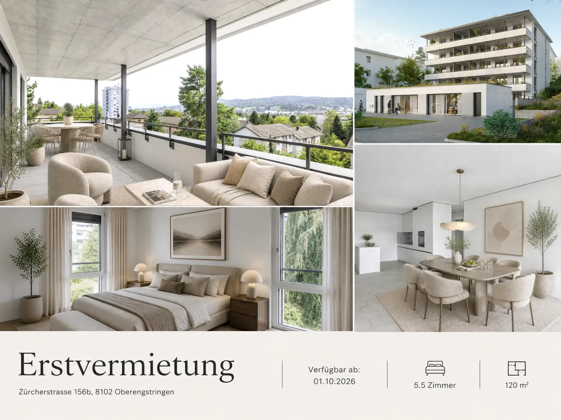 Première location Rehpark – appartements 5.5 pièces spacieux