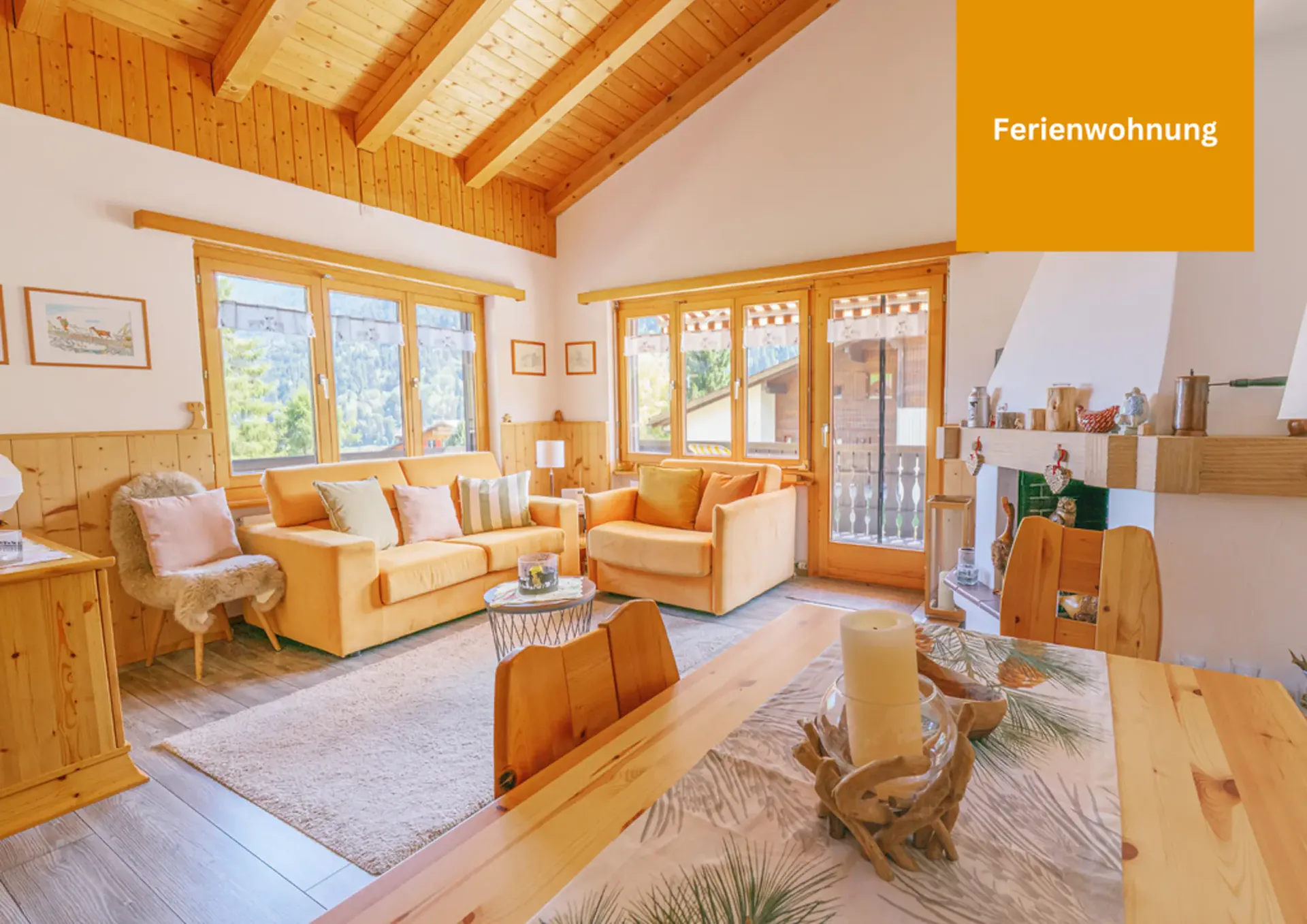 2.5 Room Holiday Apartment - Alpine Retreat with Sunny Balcony