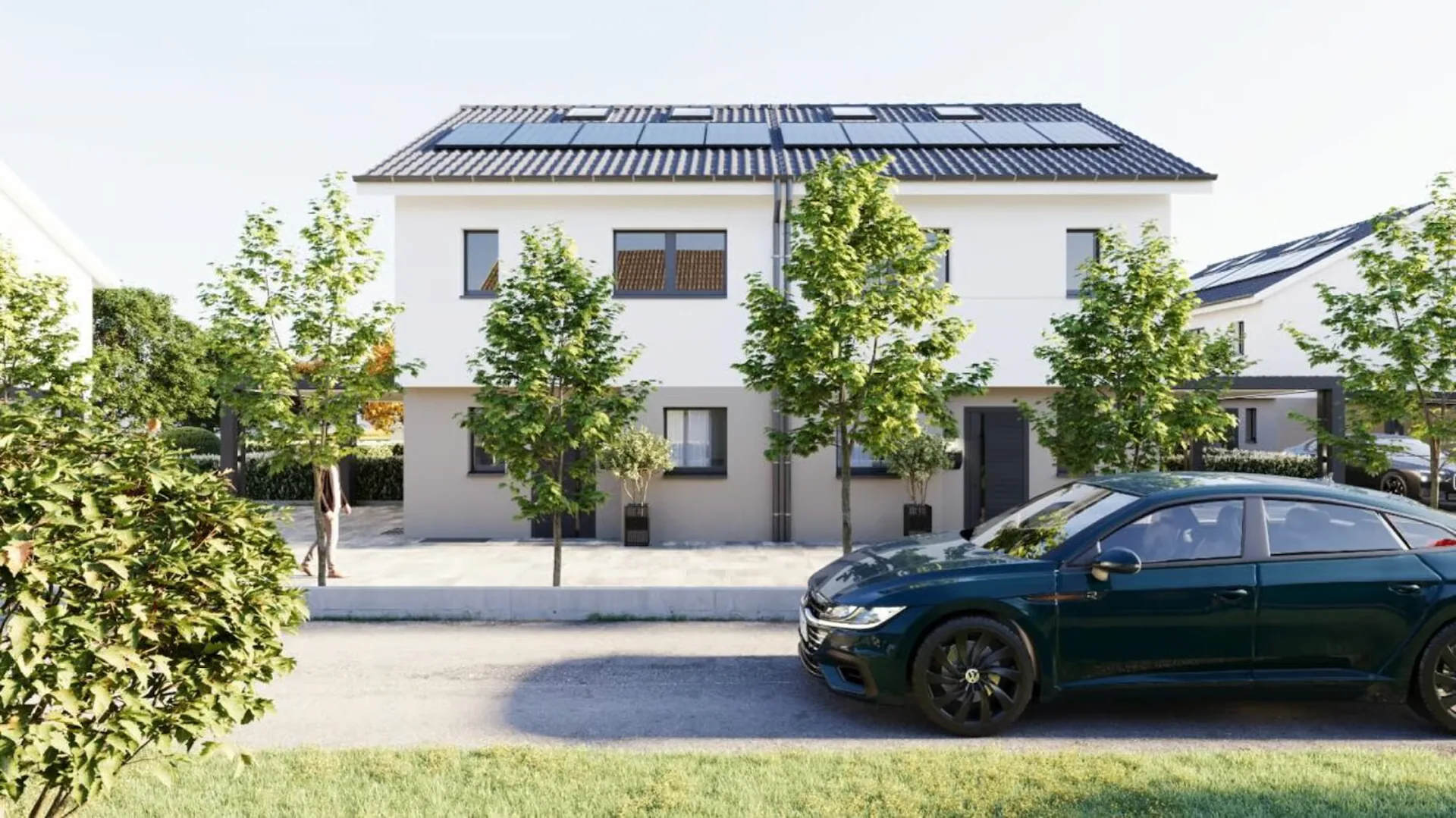 Elegantes Reihenhaus mit privatem Garten, Terrasse und Carport