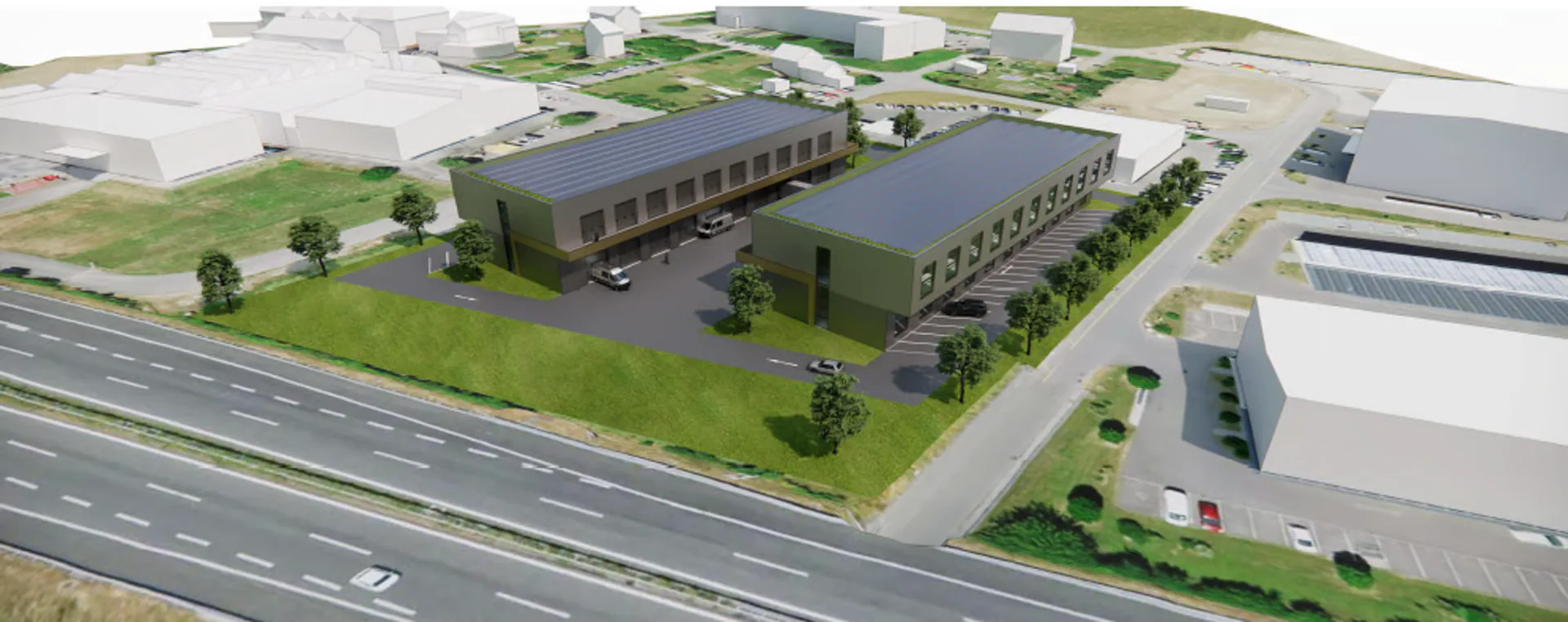 Superfici industriali in affitto - Progetto industriale chiavi in mano a Champagne