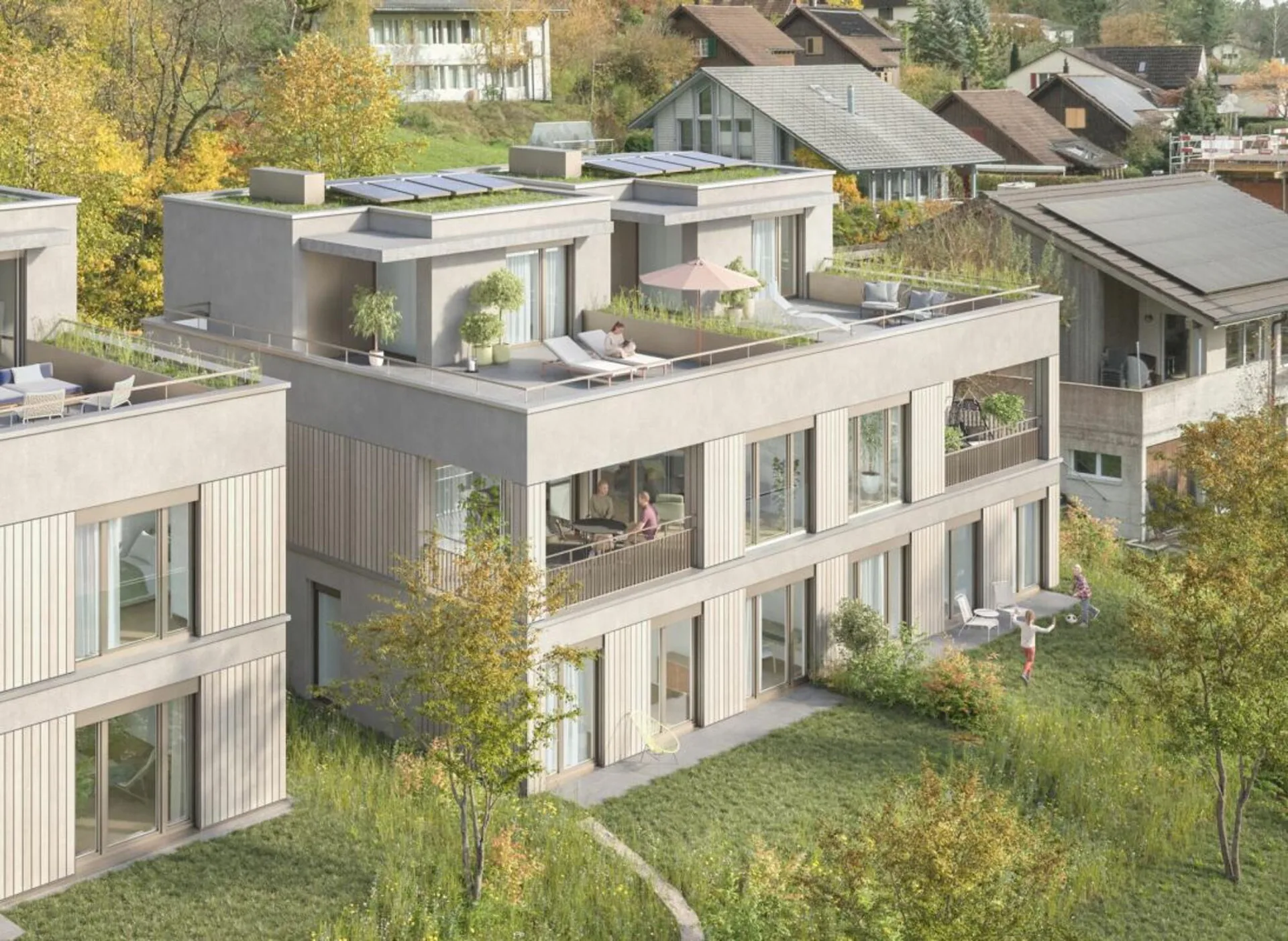 DOPPELEINFAMILIENHAUS - UNTERDORF MÖNTHAL - Zeitgemässe Architektur mitten im Grünen