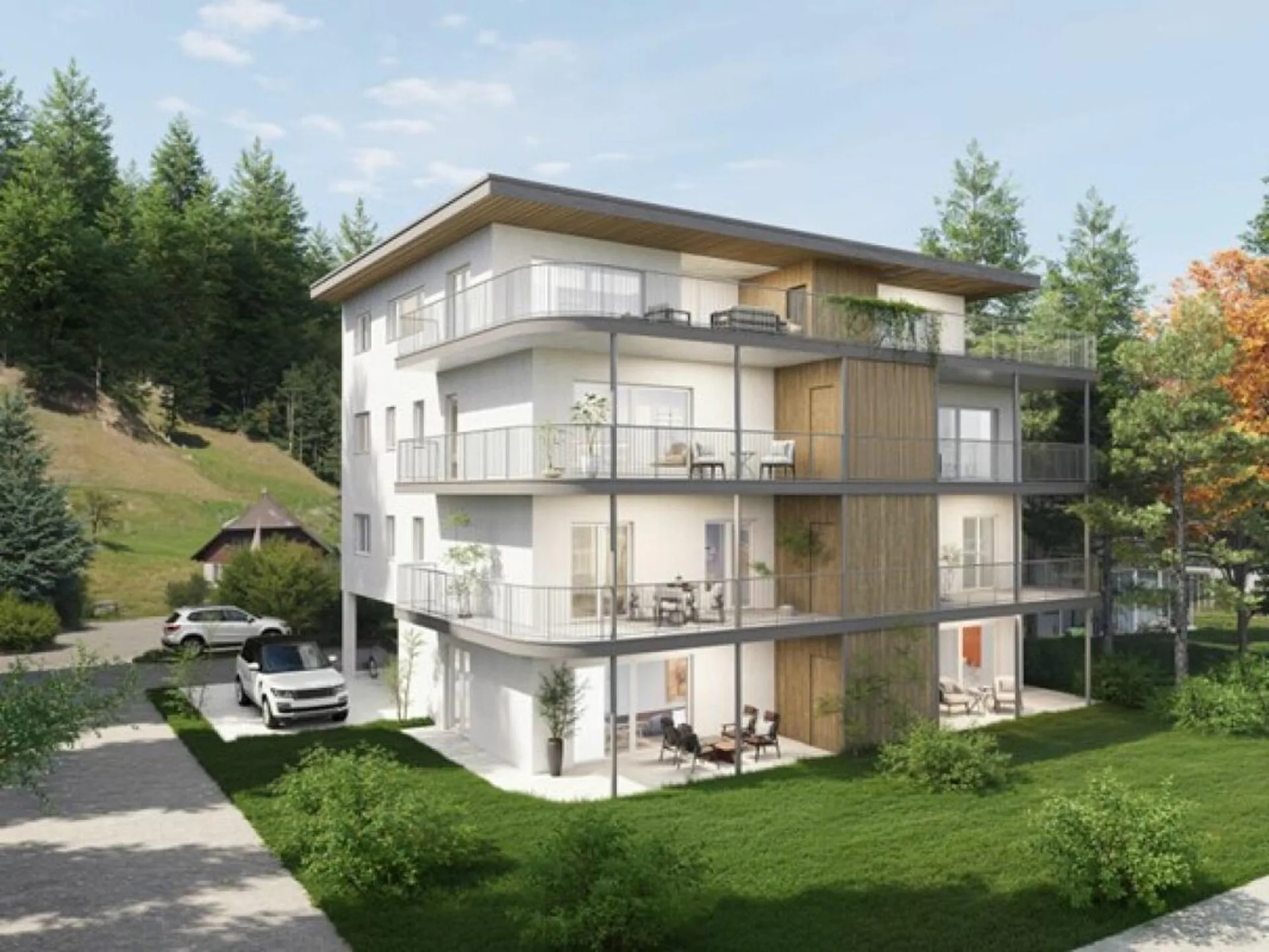 Appartamento-mansarda moderno di 5,5 locali - come una casa a schiera in una posizione tranquilla e naturale! Copia