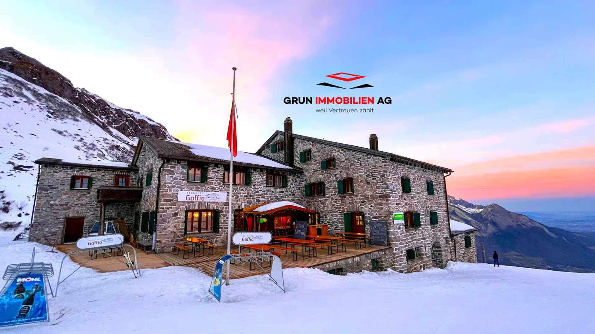 Berghotel Gaffia – la Perle du Pizol - entouré d'un panorama montagnard unique