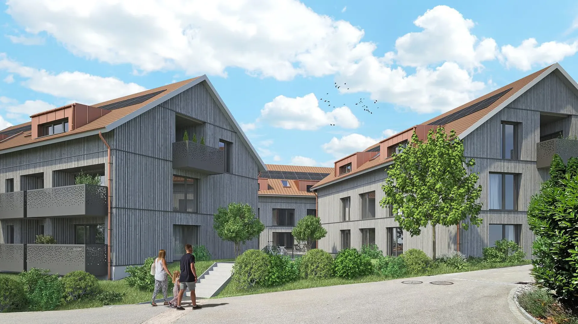 Diversi appartamenti nuovi 3,5 locali in mansarda a Stüsslingen
