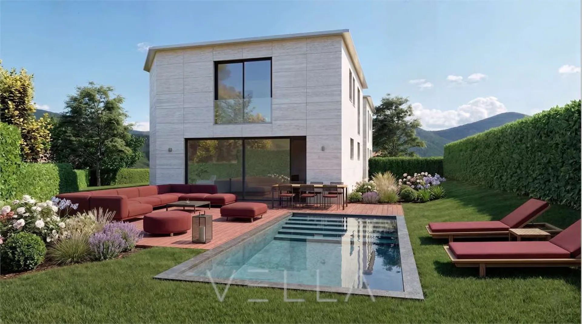 Nouvelle propriété à Collina d'Oro : une villa avec piscine et deux appartements