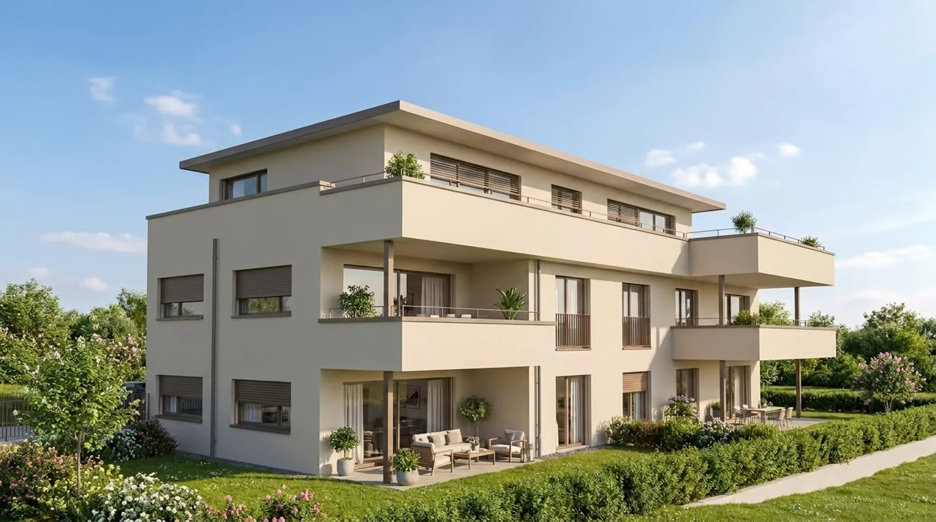 Modern wohnen mit Stil – exklusive 3½-Zimmer-Mietwohnung mit privatem Gartenanteil