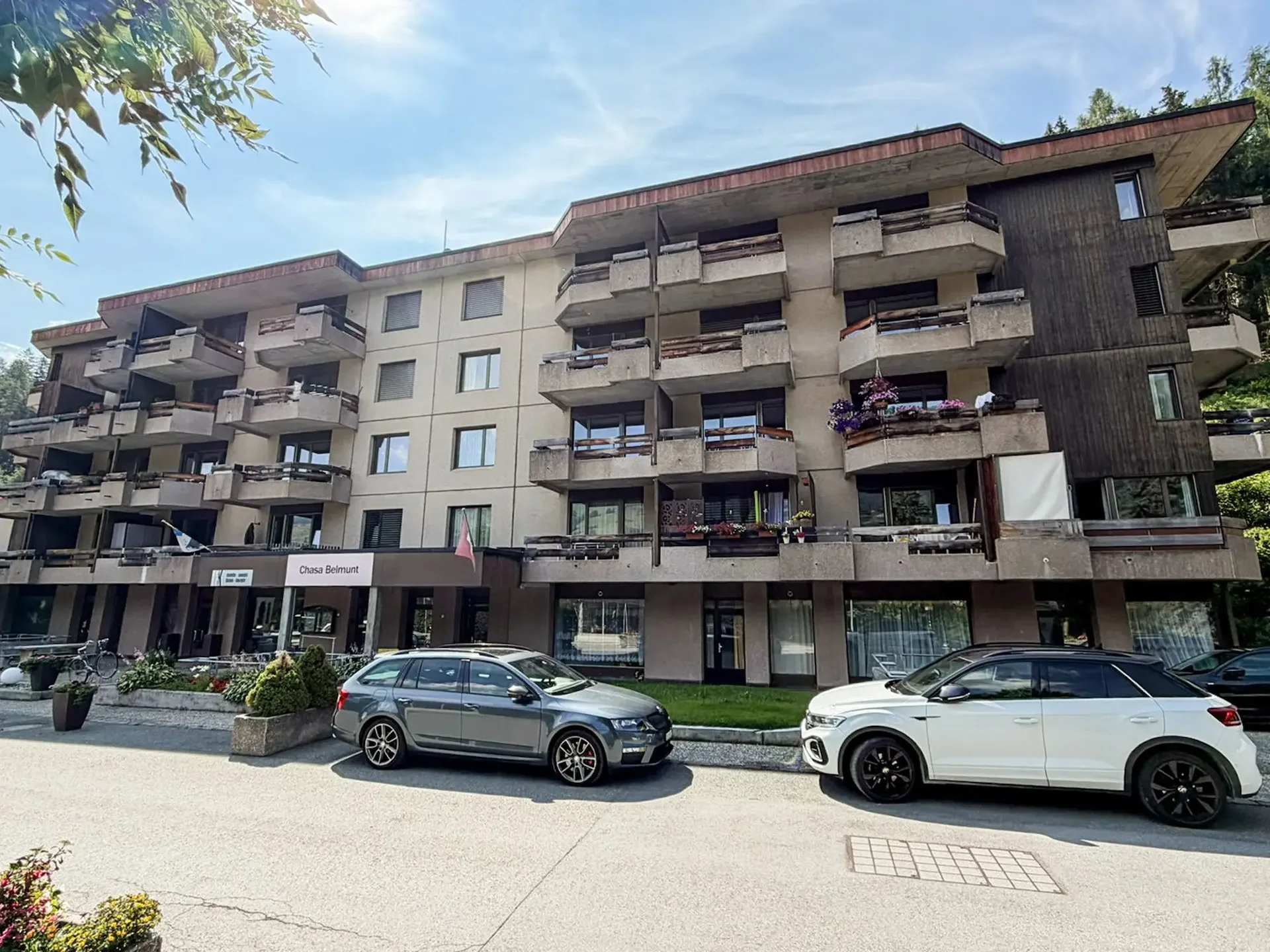 Charmant appartement 1 pièce avec balcon et vue imprenable à Vulpera