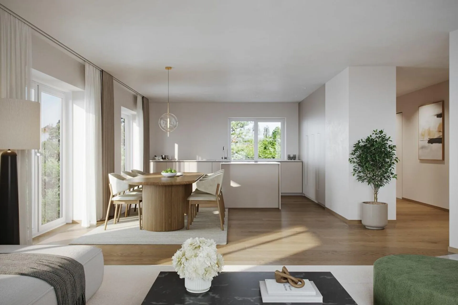 Trois des six maisons encore disponibles - Maison unifamiliale dans le quartier neuf de Morgenacker, Buchberg SH