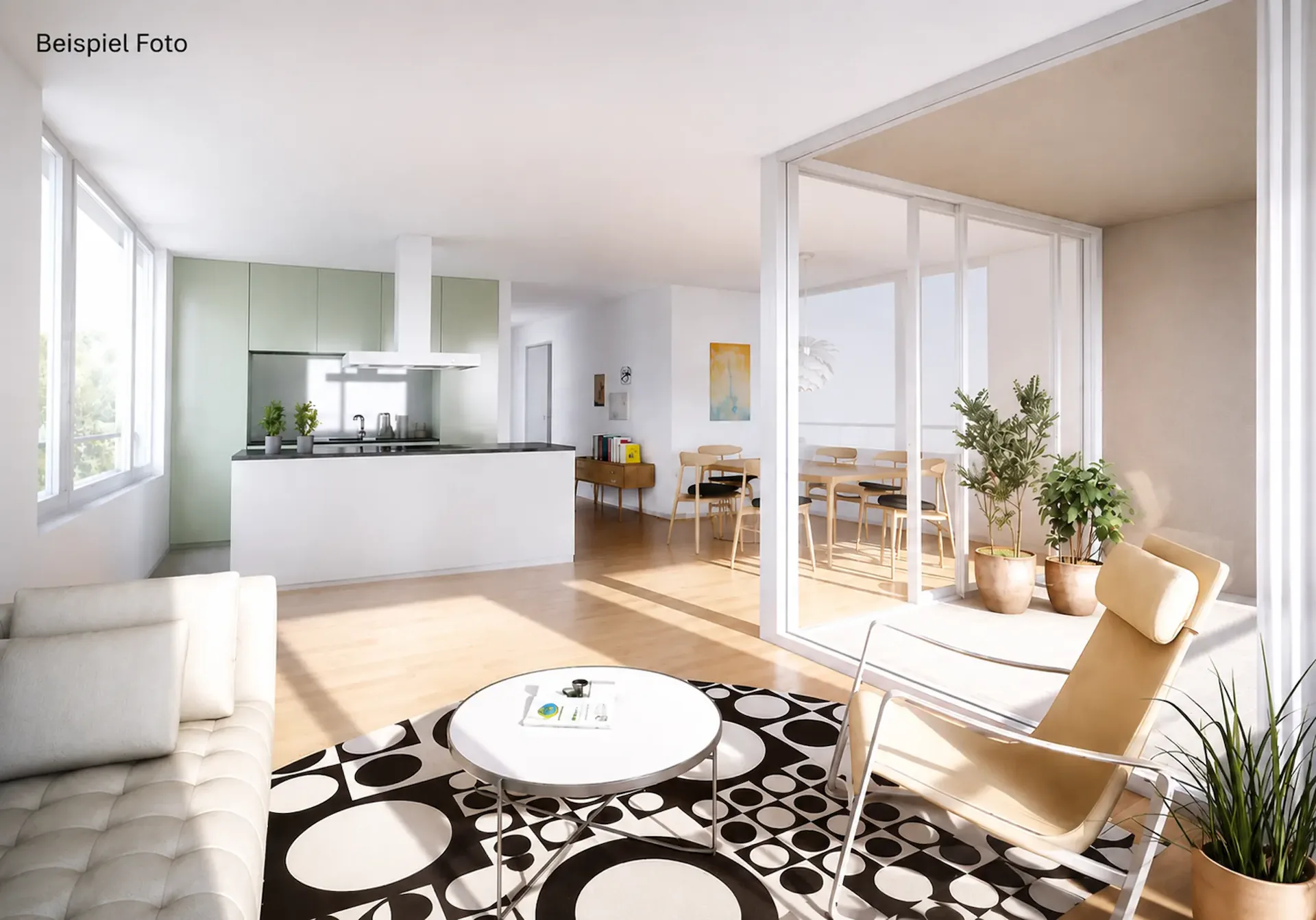 Appartement moderne 3.5 pièces à Frick – lumineux, spacieux et avec un espace de séjour couvert