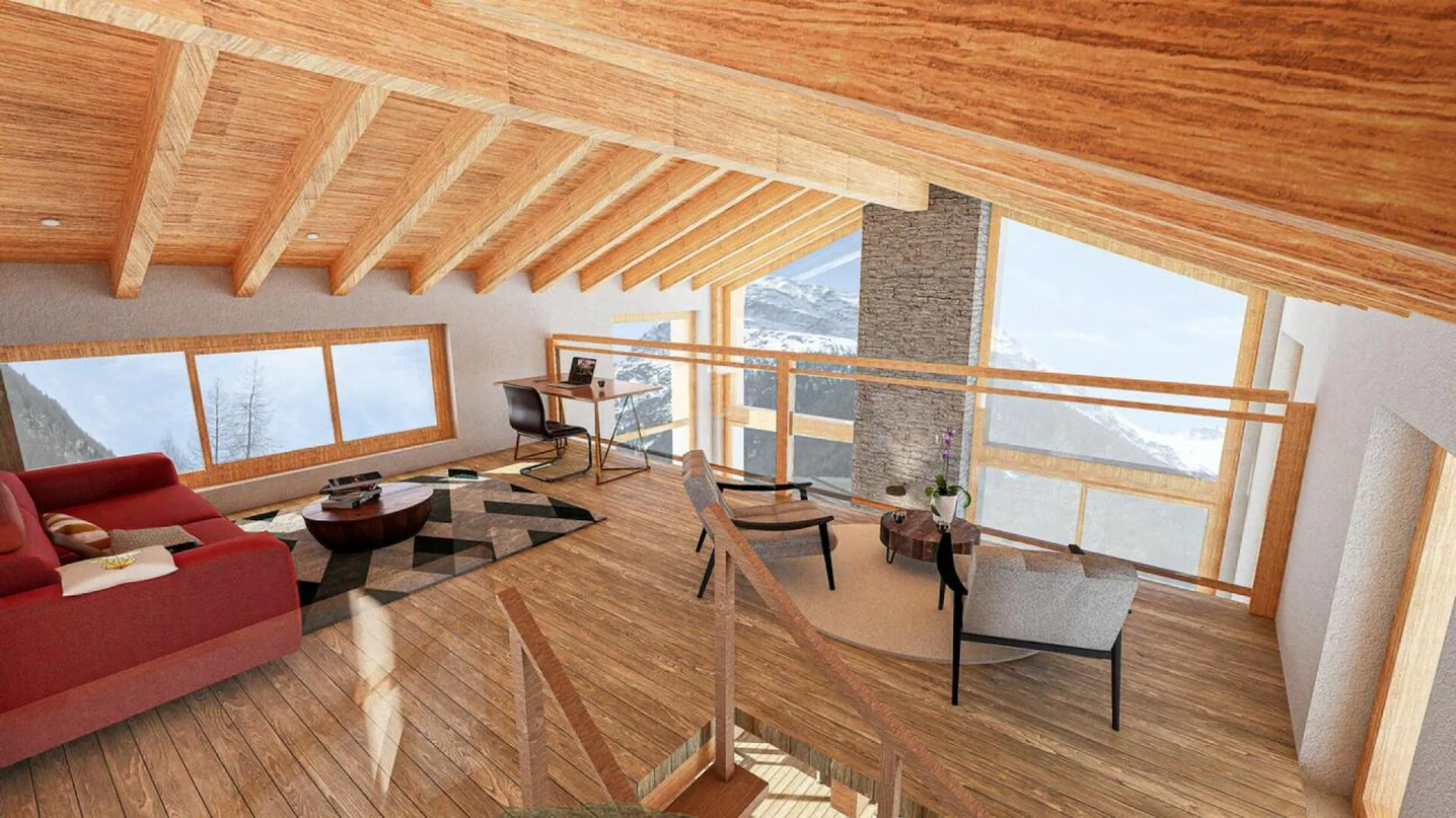 Snowstar Zen Lauinen Saas-Grund New Build 2026/27. Attractive single-family house in a green area. Main residence. Including 2 parking spaces.