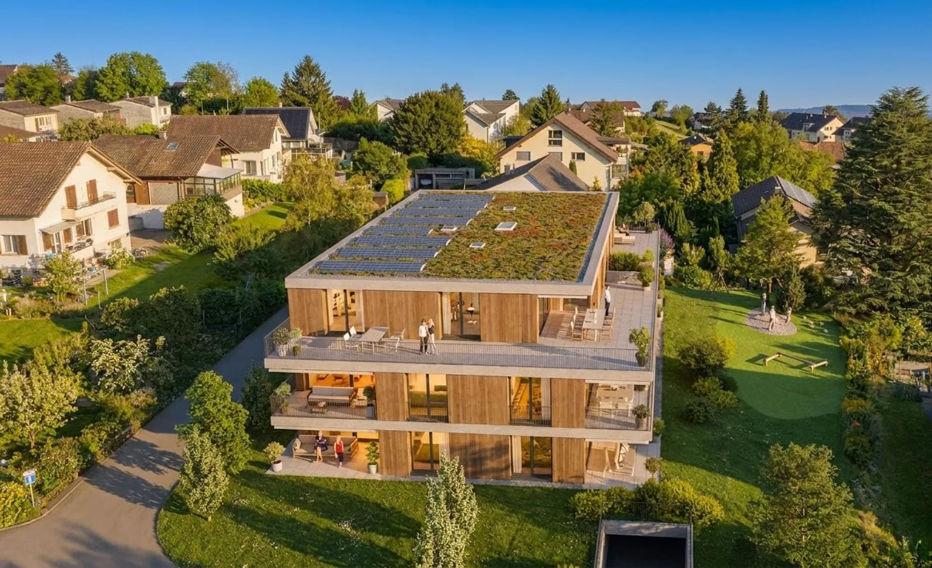 Appartement spacieux 3.5 pièces au rez-de-chaussée dans le nouveau bâtiment Panorama Villette Orpund