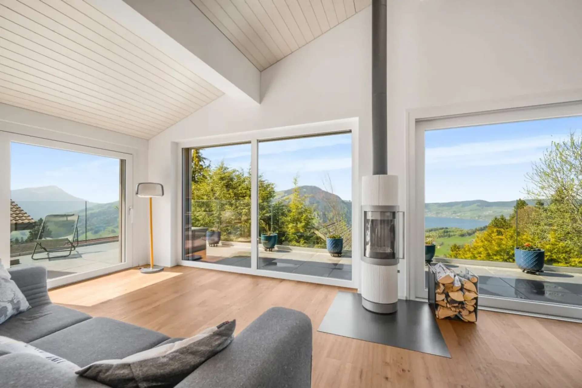 Maison unifamiliale neuve avec panorama des Préalpes, à 30 minutes de Zug