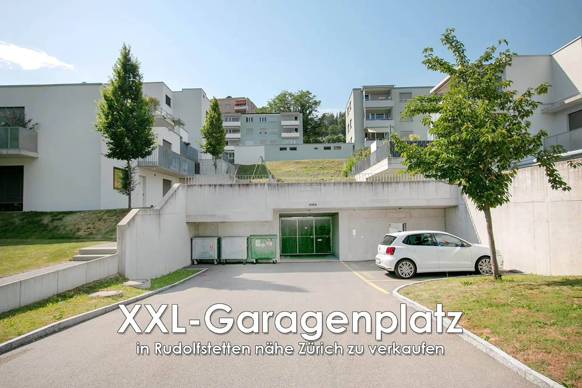 Attraktiver sehr grosser Tiefgaragenplatz, hell und freundlich, nähe Zürich zu verkaufen