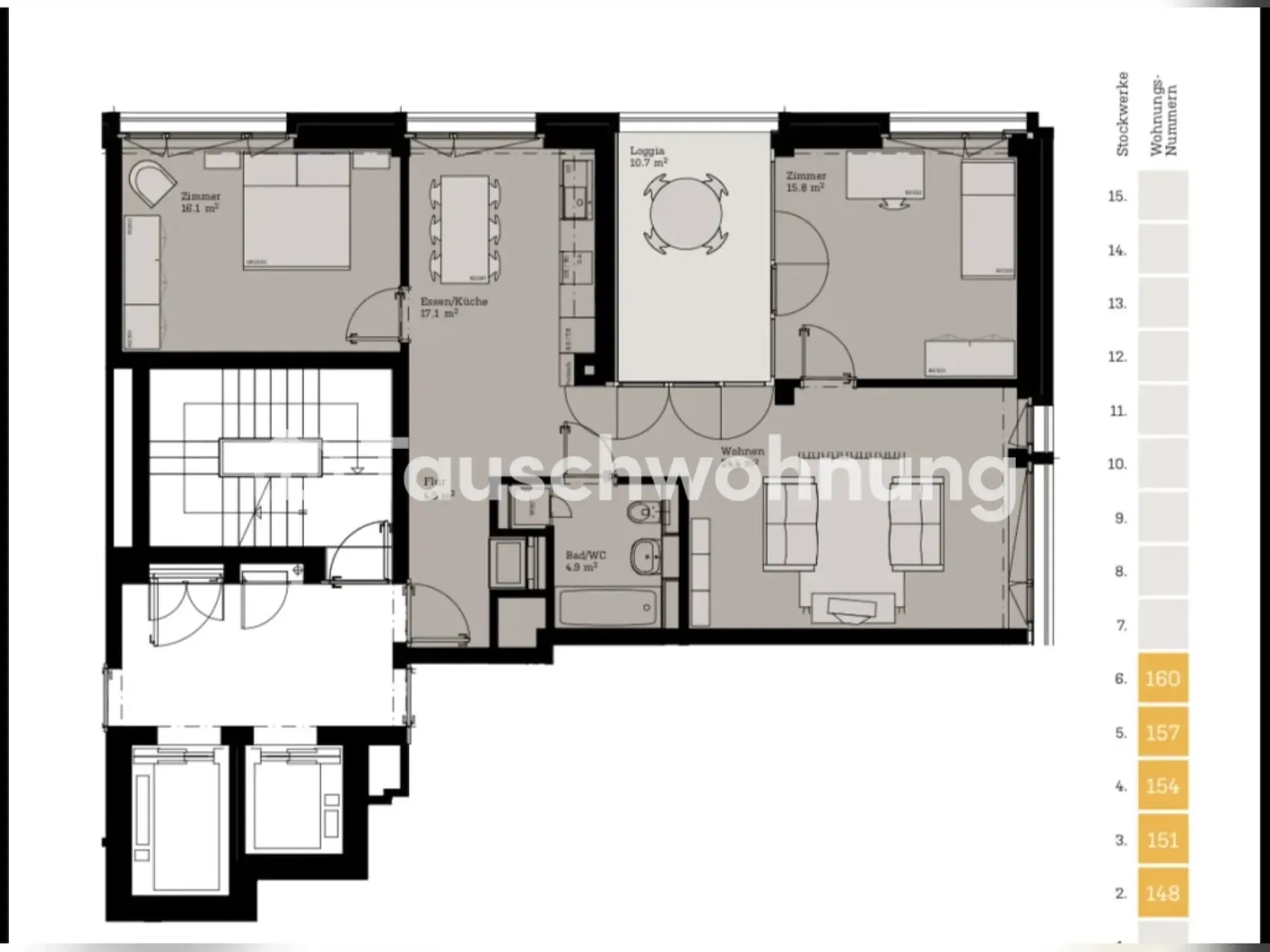 Zürich, Kreis 9: Charmante 3.5-Zimmer-Wohnung