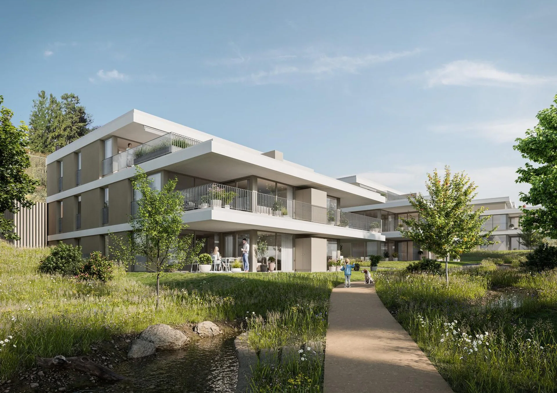 Appartement de jardin moderne avec patio de 23,5 m² et jardin privé