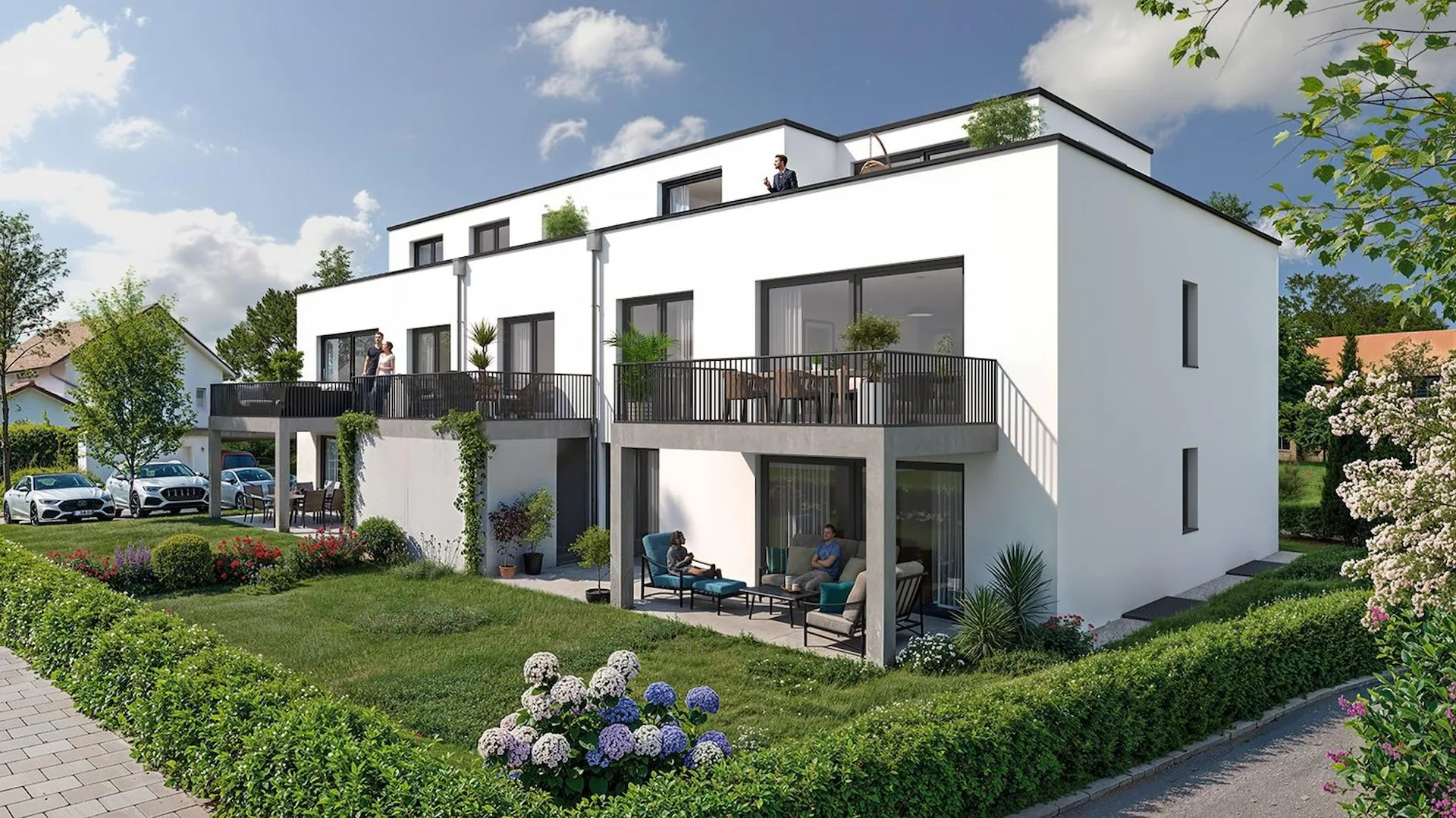 2 Modern 3.5-room new building apartment with balcony in Ziefen