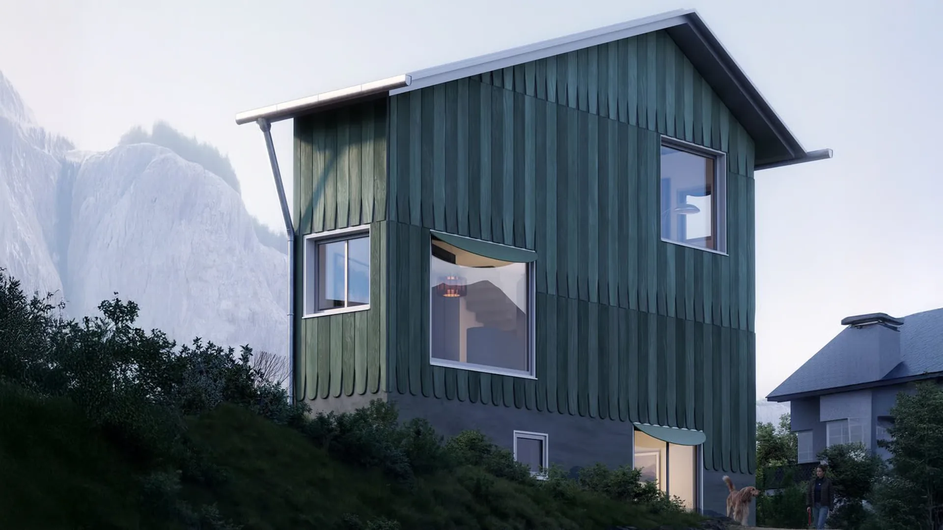 Modernes Einfamilienhaus mit Bergblick in Seelisberg