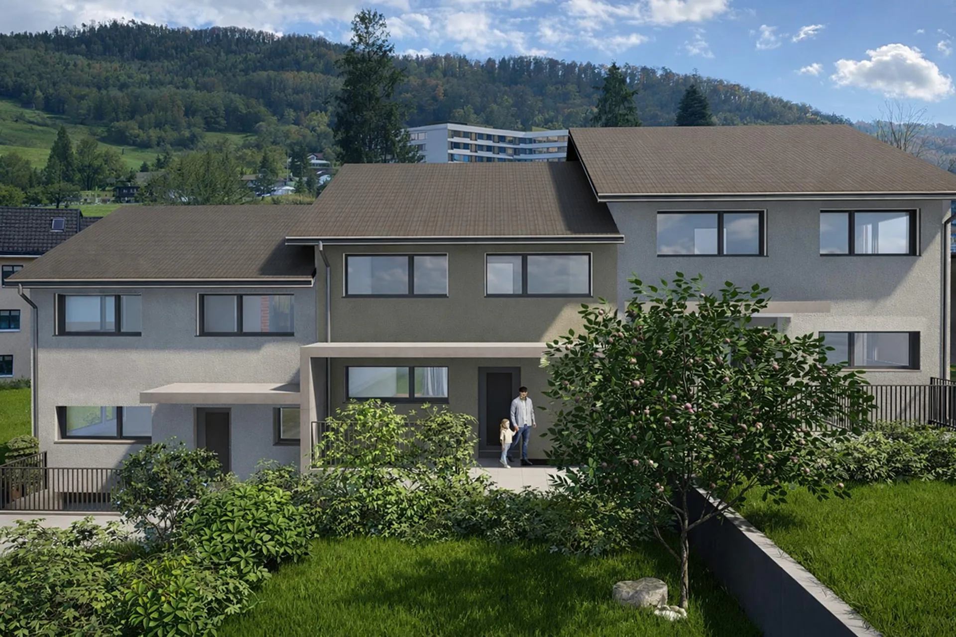 Nouvelle Construction de Six Maisons Mitoyennes, Niederdorf