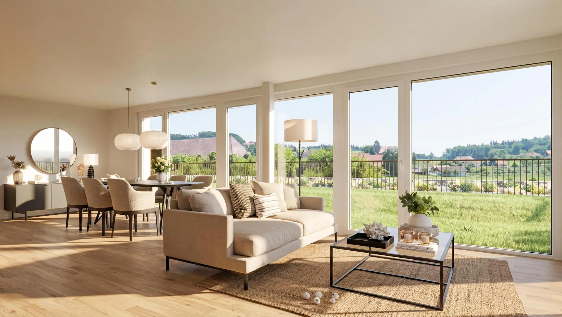 4.5-room new building apartment with a far-reaching view in Lüterswil (Bucheggberg)
