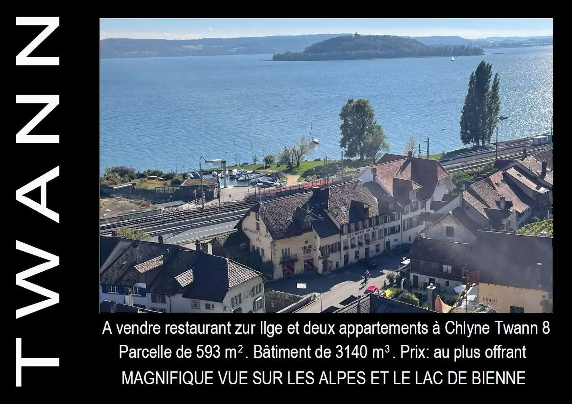 Wohn- und Restaurantgebäude in Twann zu verkaufen