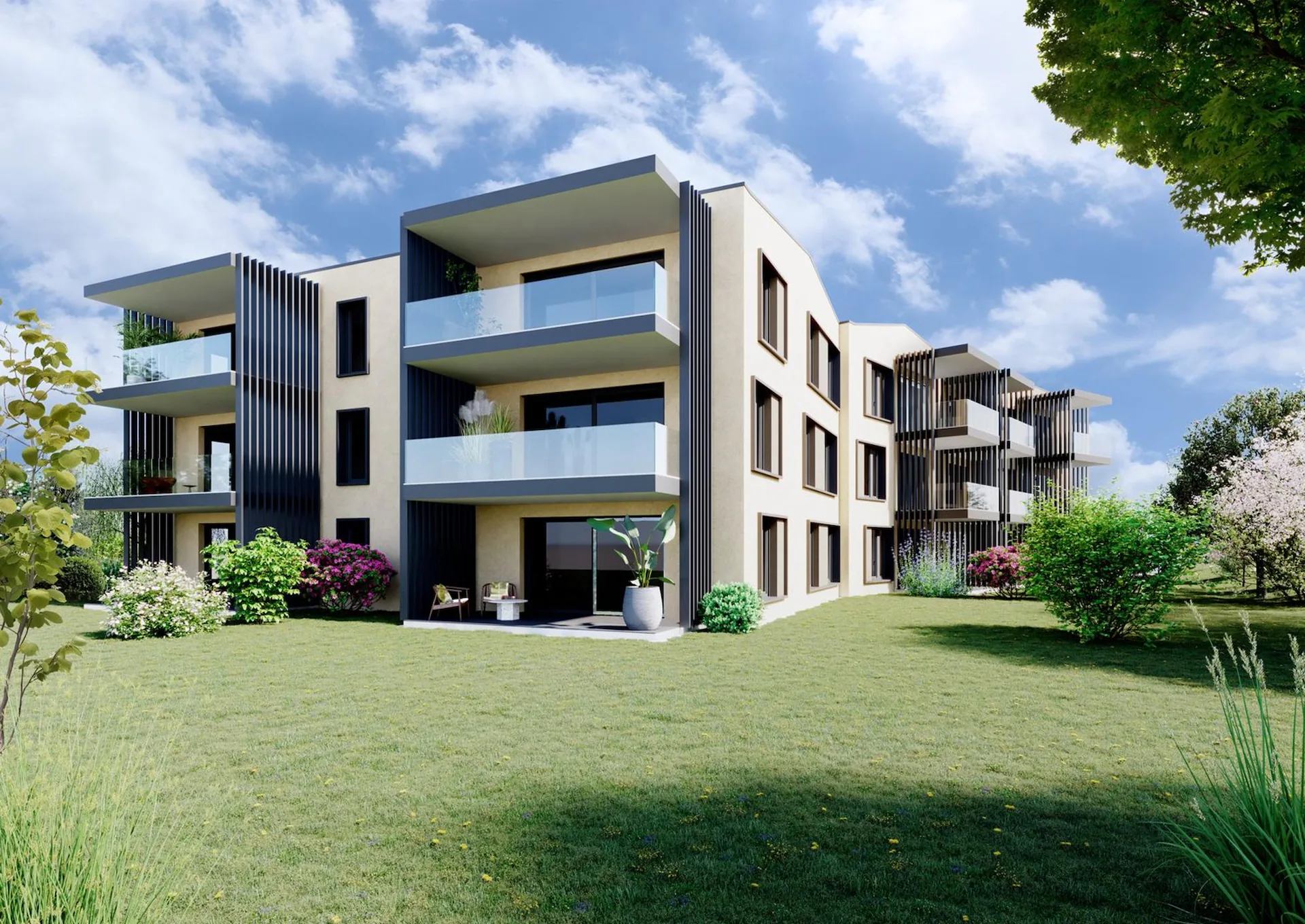 2.5-room apartment with garden in Cortaillod