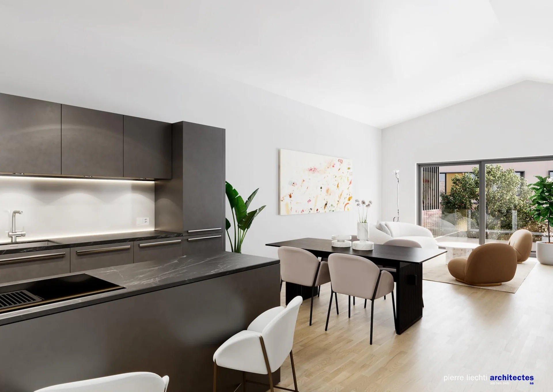 4.5-room attic apartment in Cortaillod