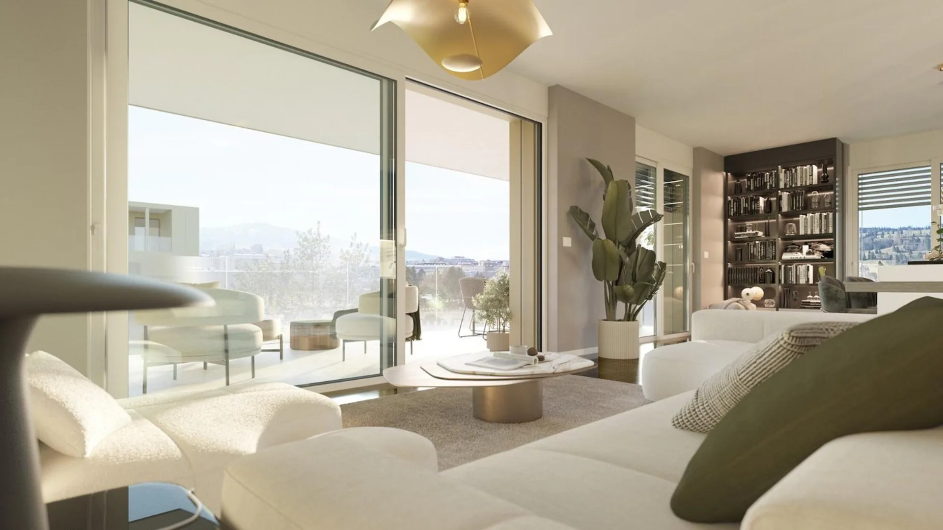 Spacious 3.5-room apartment with terrace or balcony, close to the center of Bulle