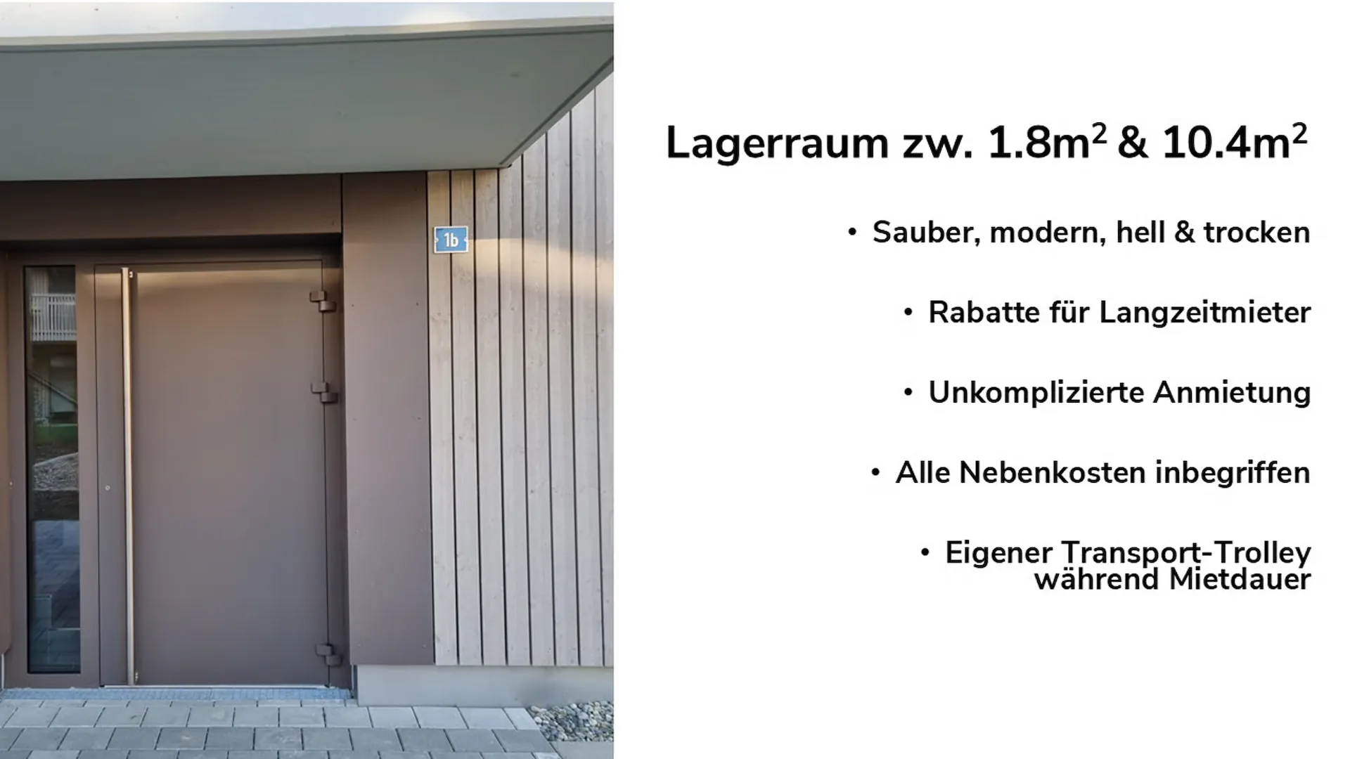 Lagerraum in Pfyn - unkompliziert, modern und trocken