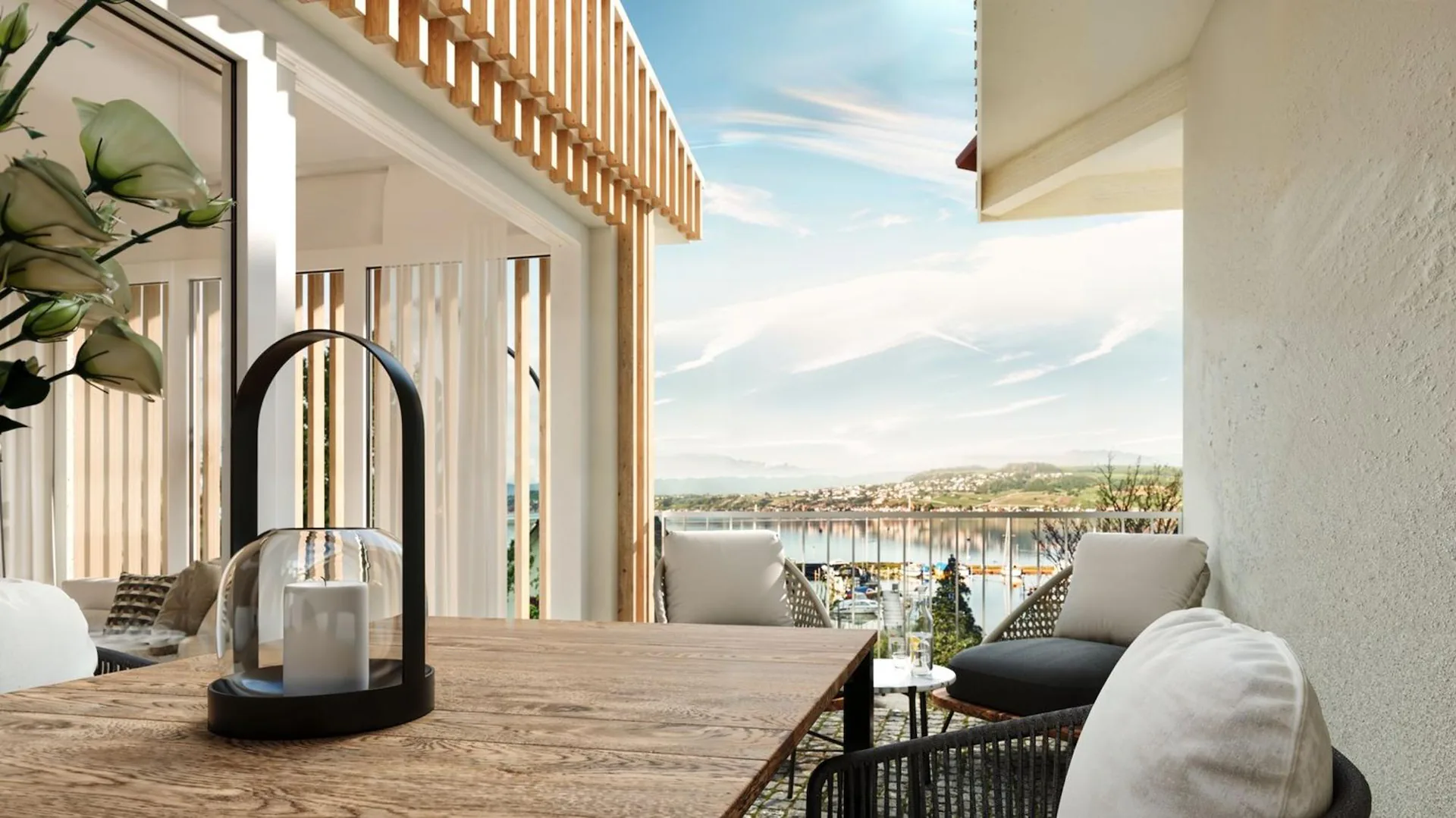 Nouveau bâtiment avec vue directe sur le lac