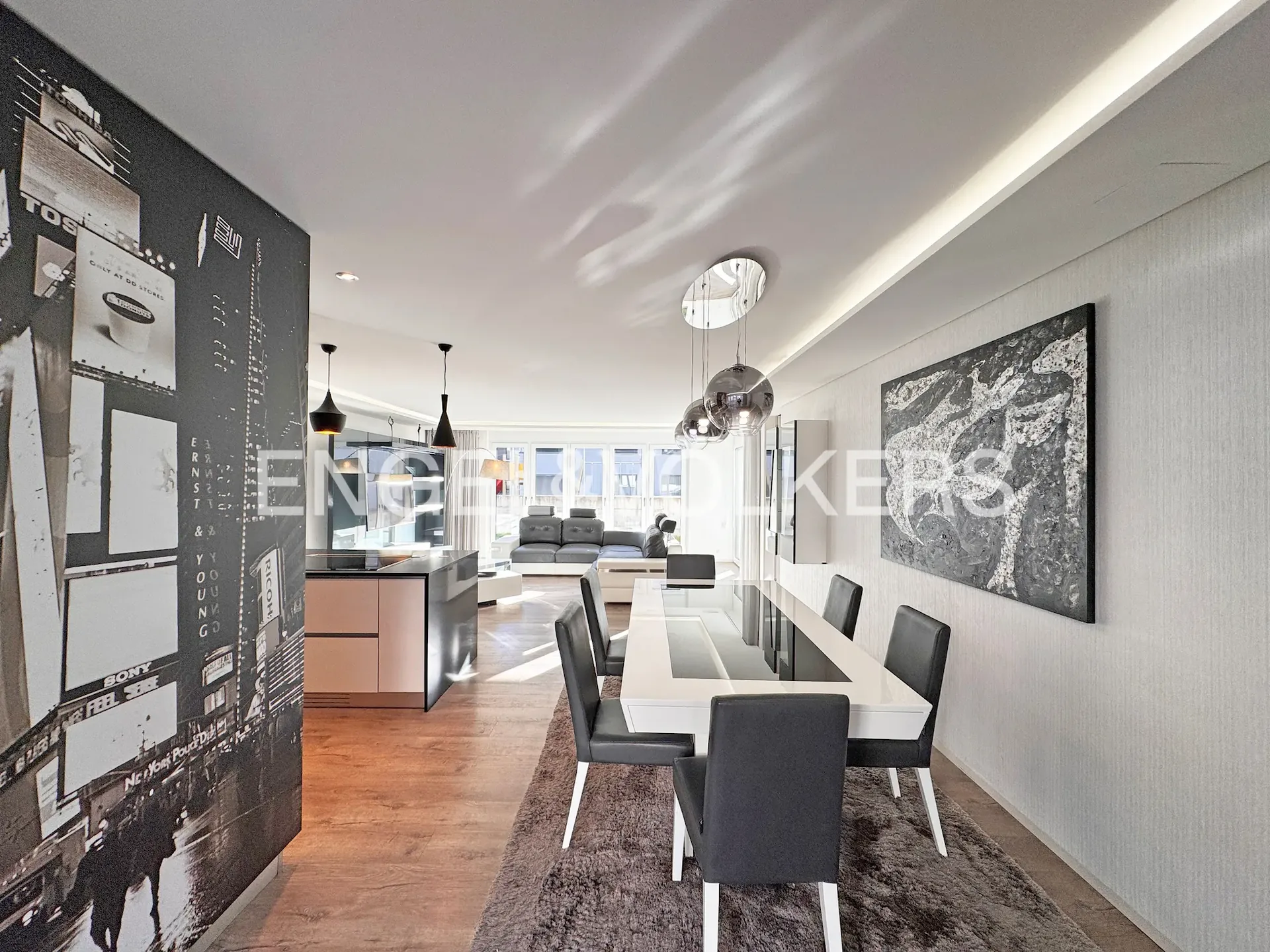 Bright garden apartment in the center of Domat/Ems