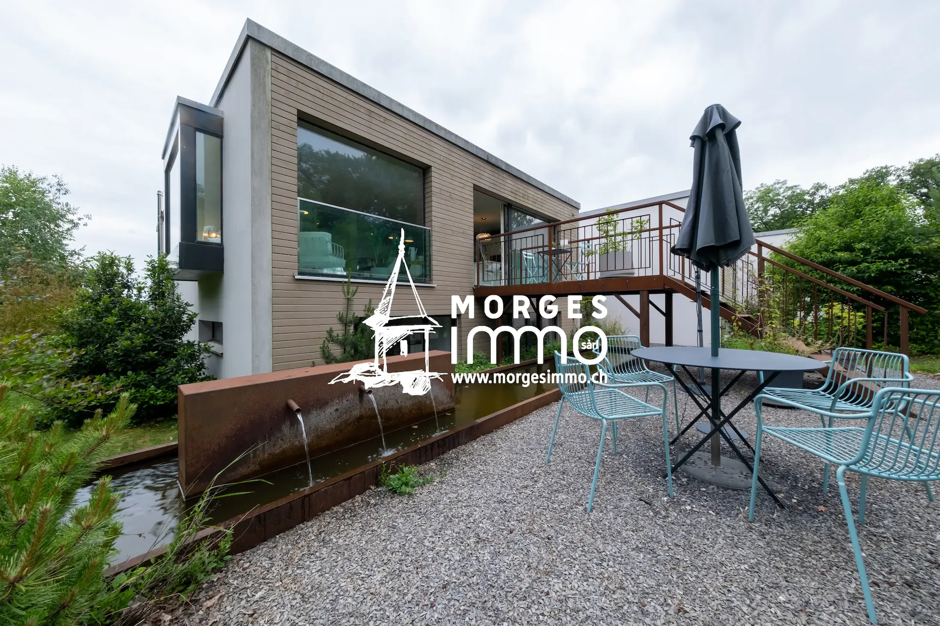 Villa des Architekten mit 5,5 Zimmern und Garten
