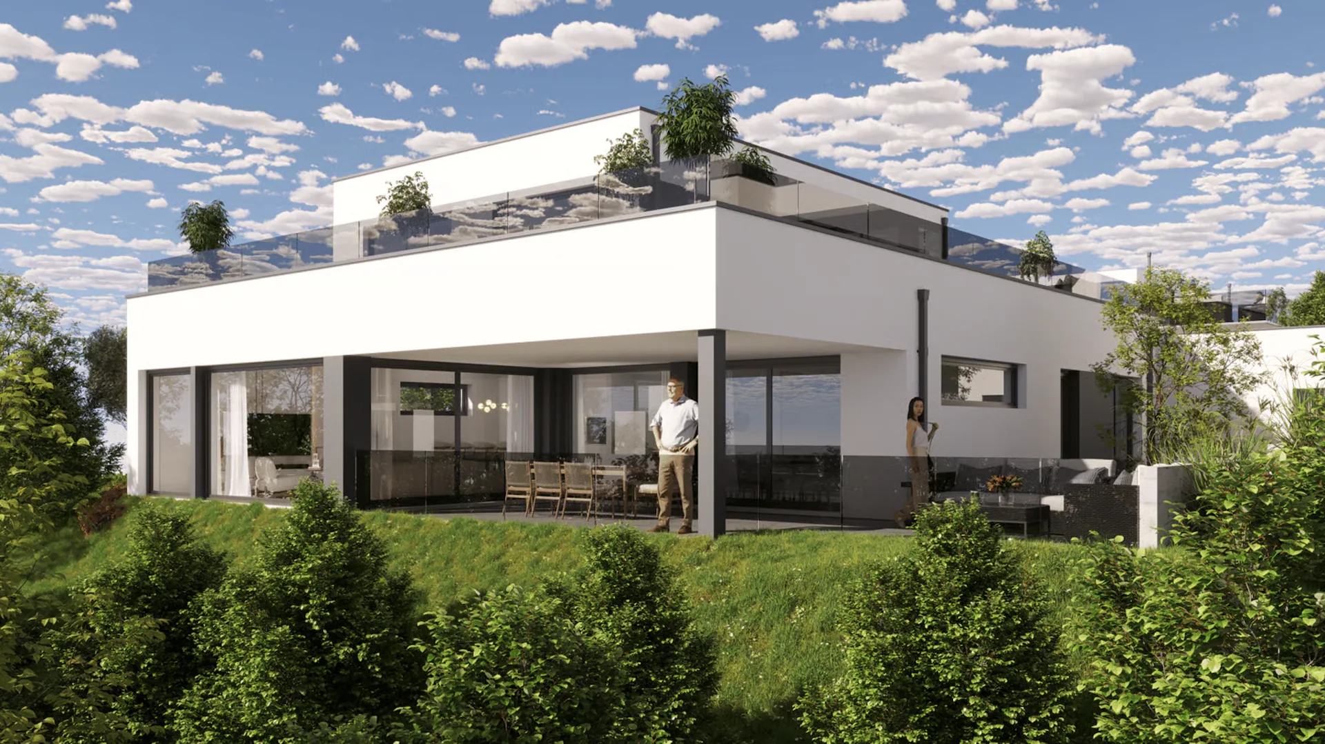 Exklusiver Neubau: Bauhaus-Designhaus mit traumhafter Seesicht an Bestlage in Tägerwilen